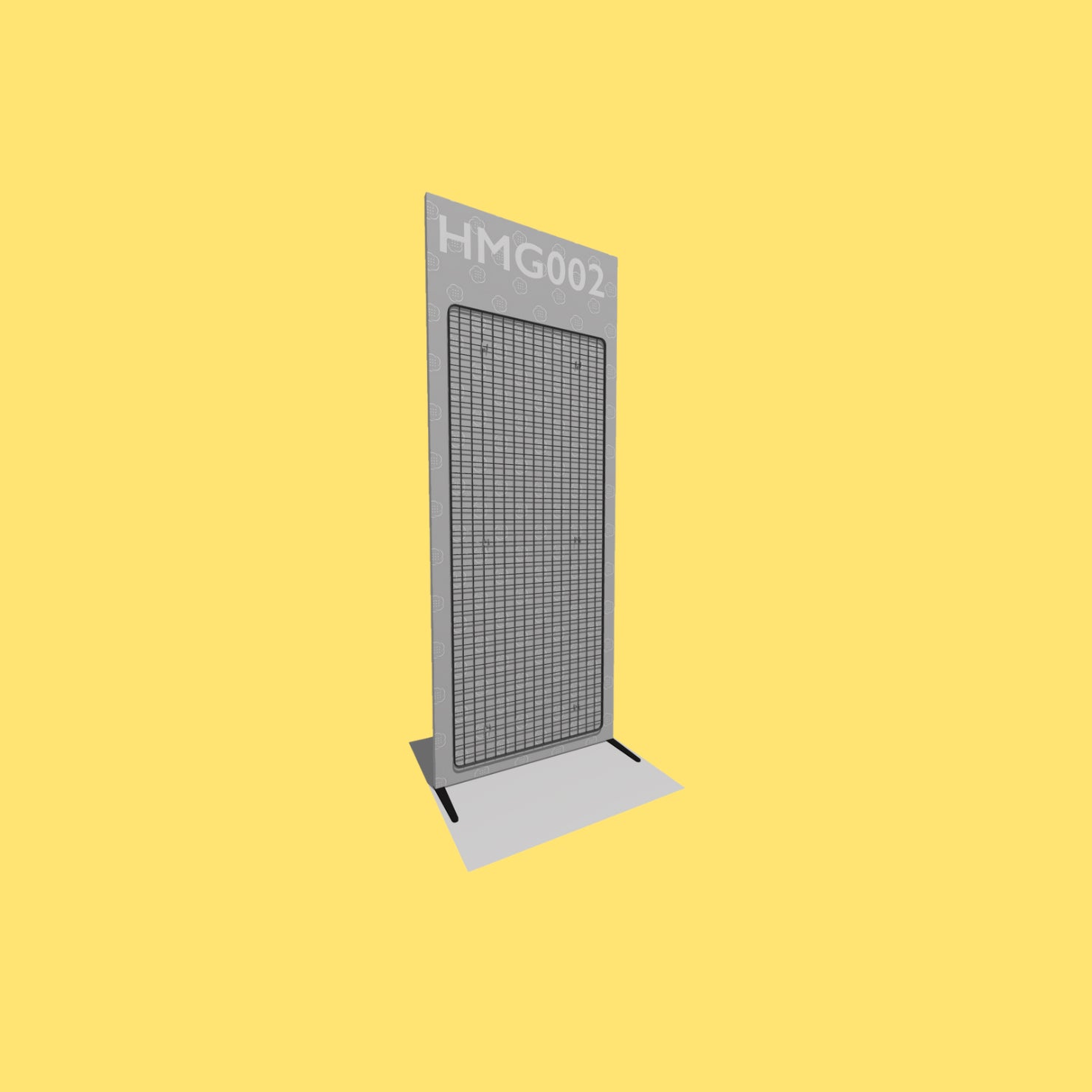 HMG002 – Schwarzes Gittermodul 960 × 2500 mm