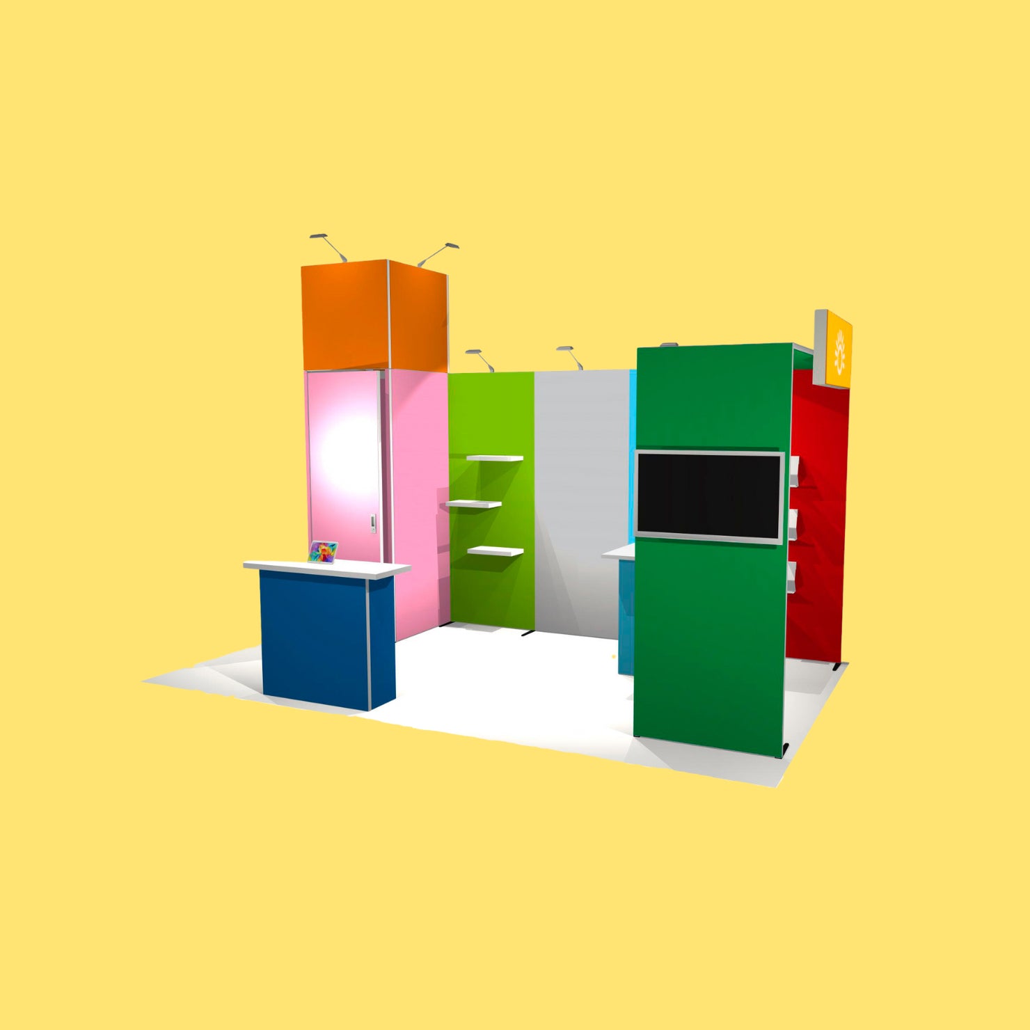 H-Line Panoramic Messestand – Komplettpaket (9 m², 12 m², 15 m², 18 m²)