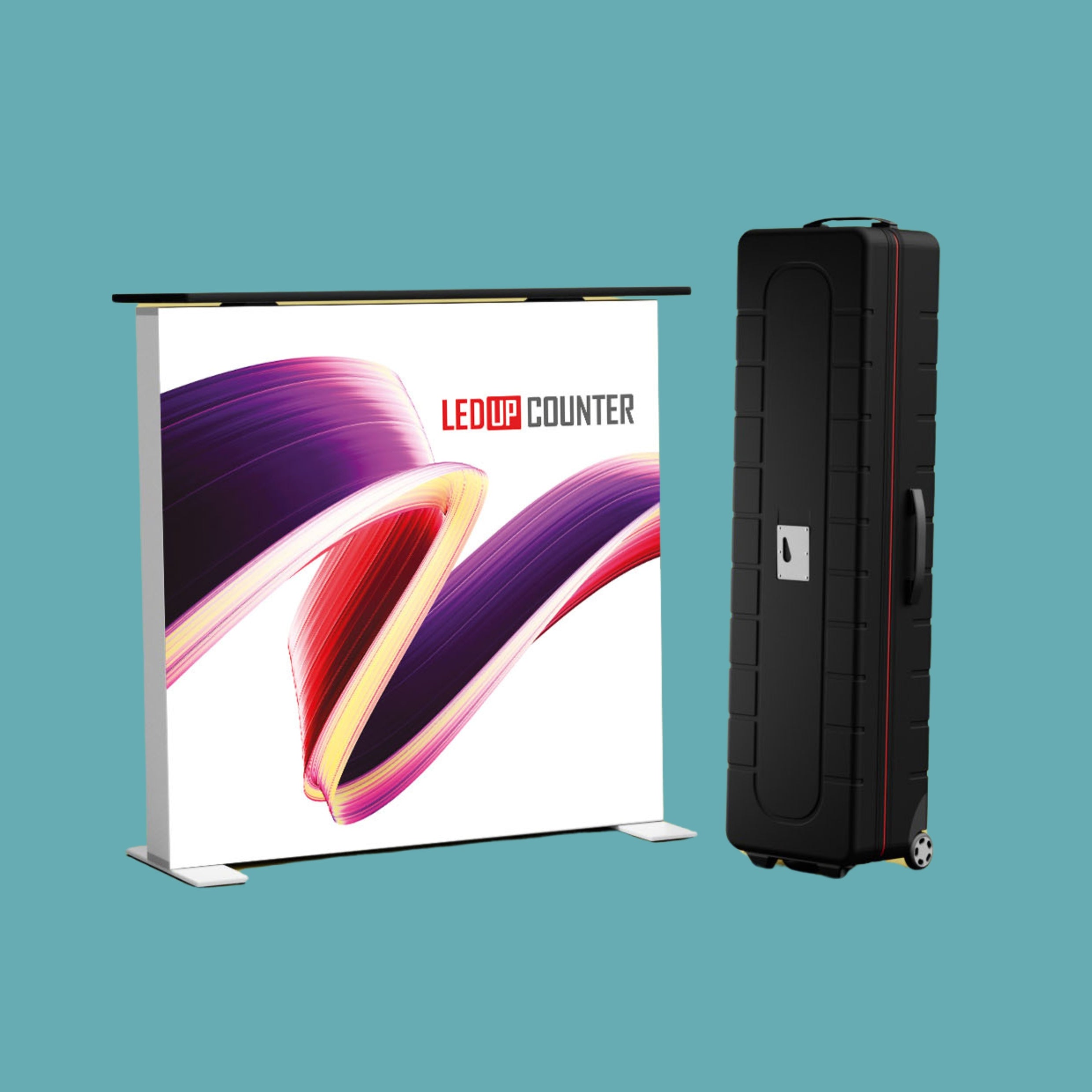 LEDUP COUNTER inkl. Stoff und ABS Transportkoffer