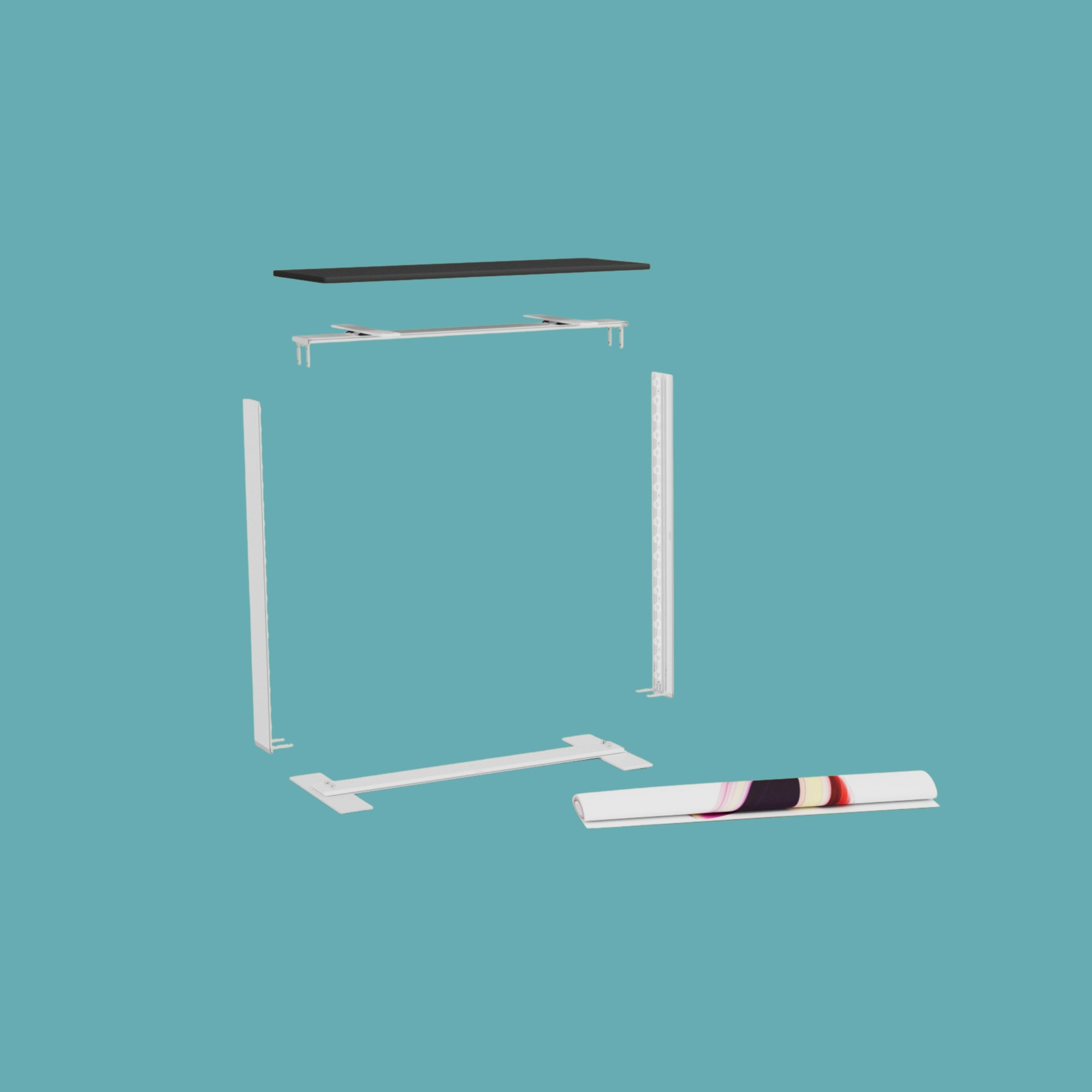 LEDUP COUNTER inkl. Stoff und ABS Transportkoffer