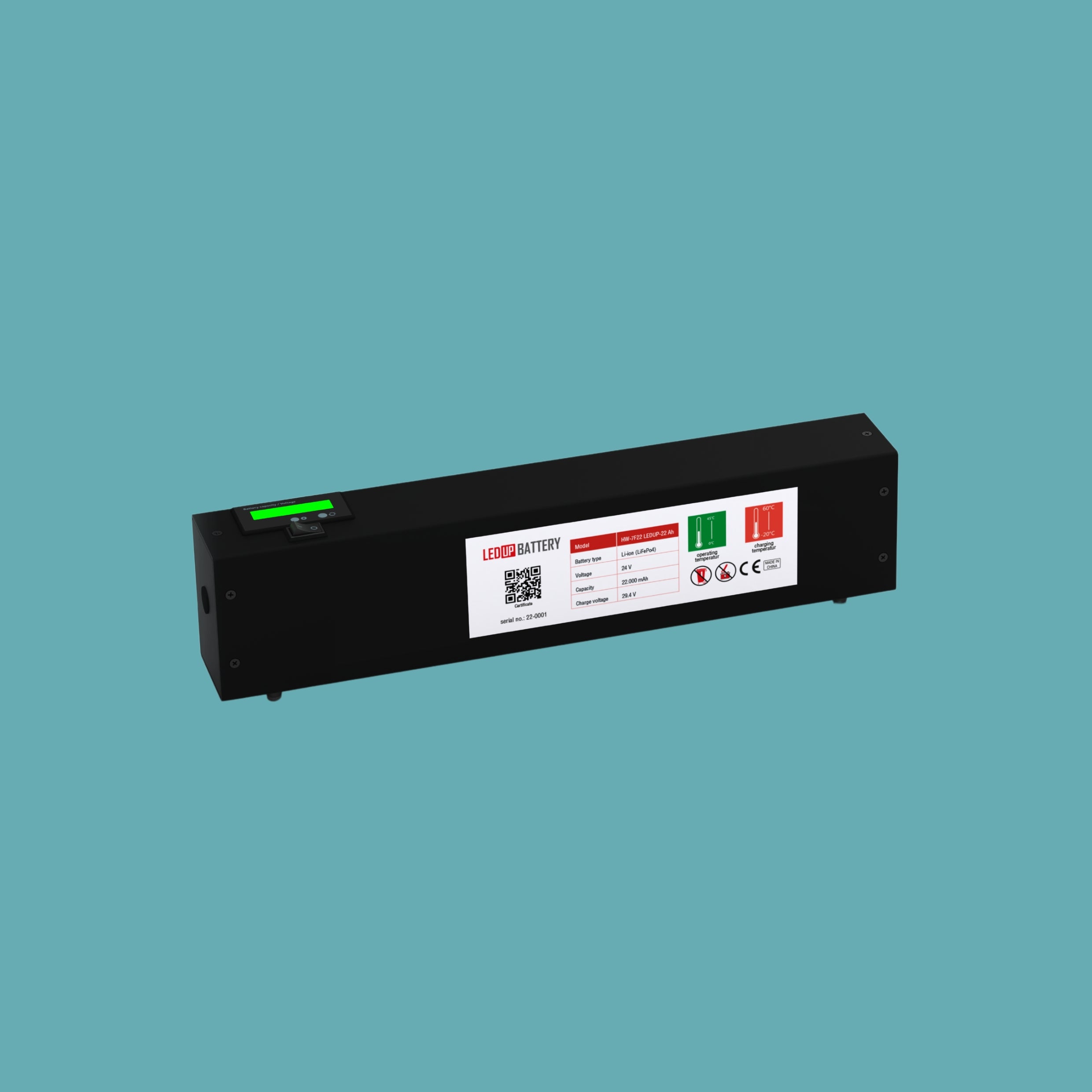 LEDUP BATTERY inkl. Stoff und ABS Transportkoffer