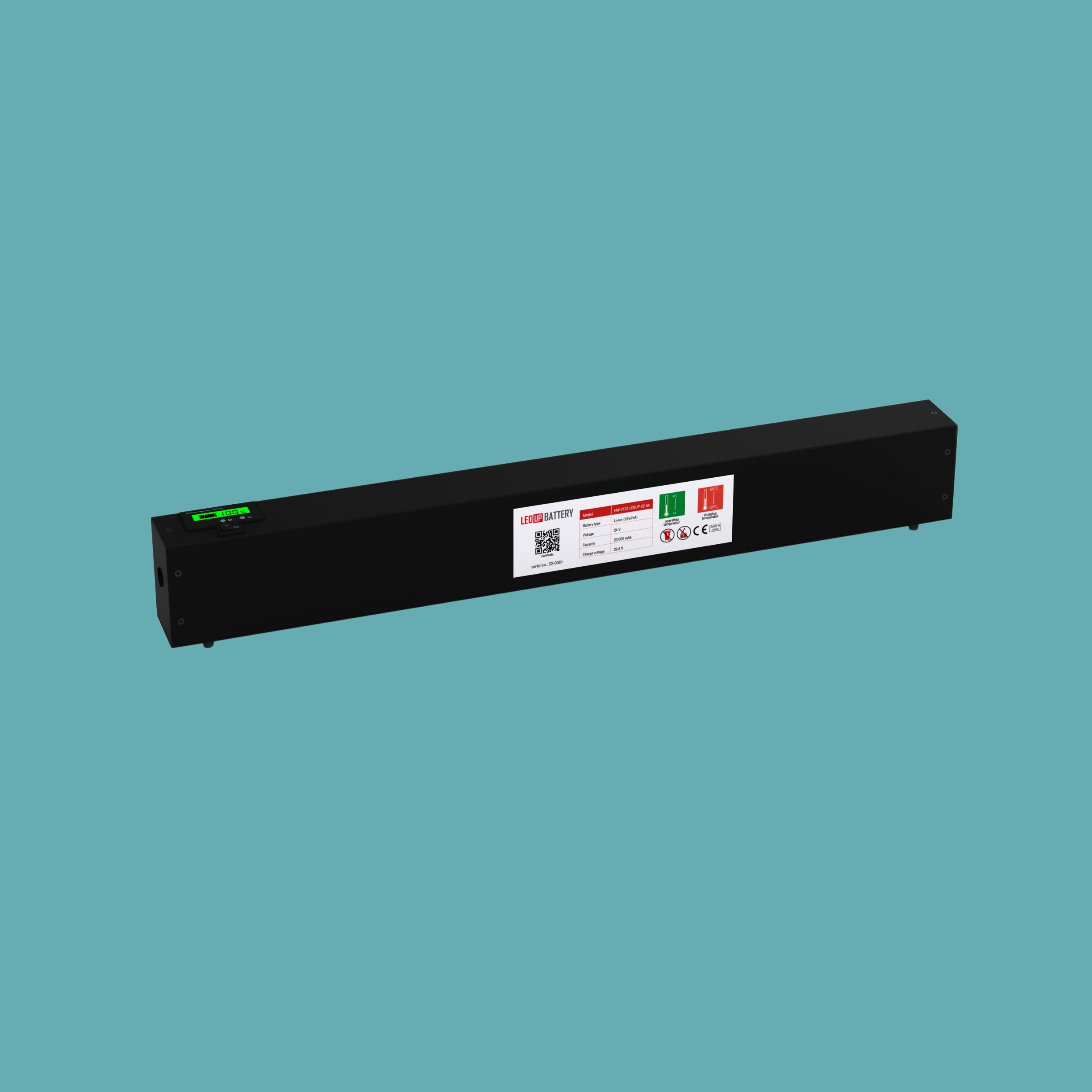 LEDUP BATTERY inkl. Stoff und ABS Transportkoffer