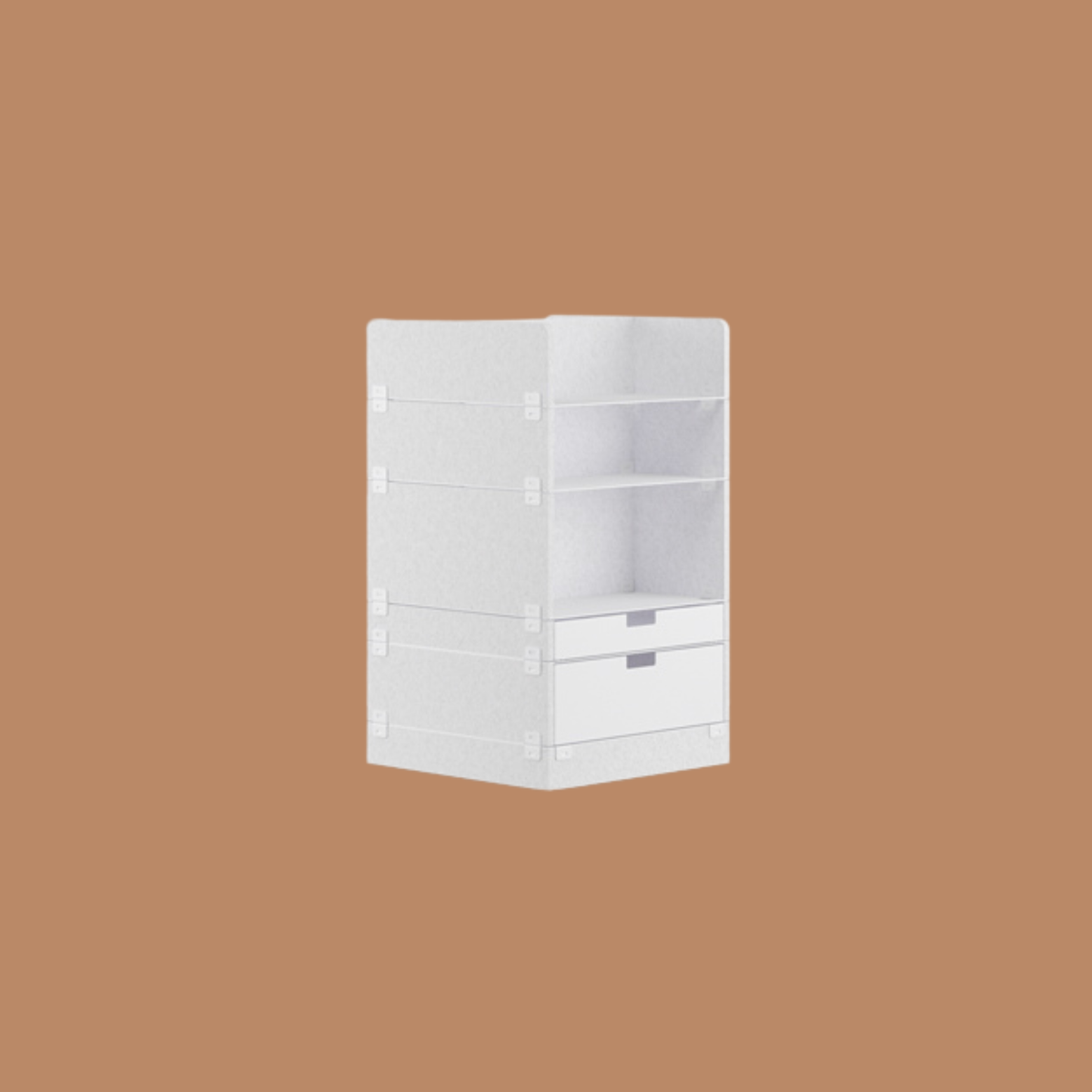 KUHN LAYERS Store – Modulares Stauraumelement mit akustischer Wirkung