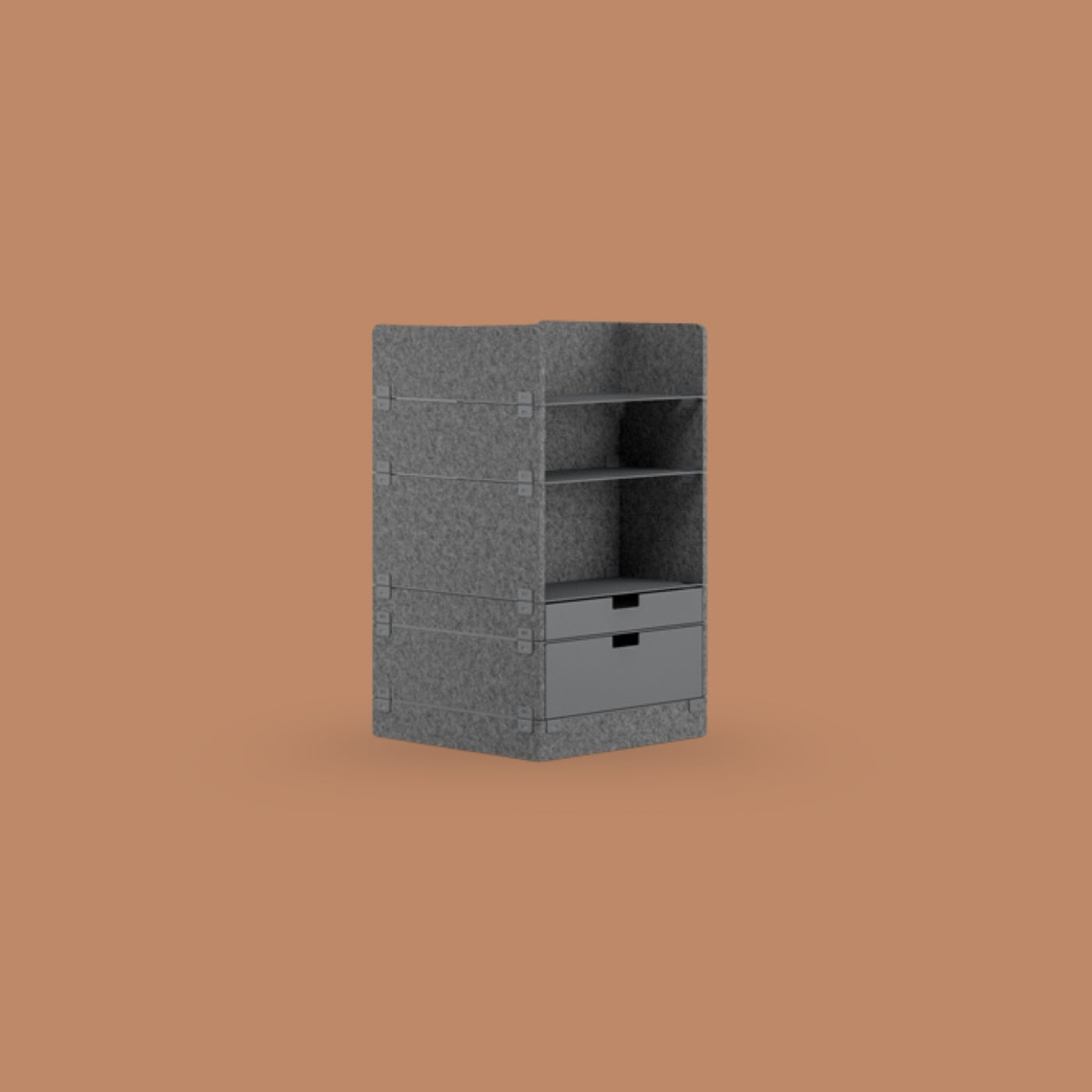 KUHN LAYERS Store – Modulares Stauraumelement mit akustischer Wirkung