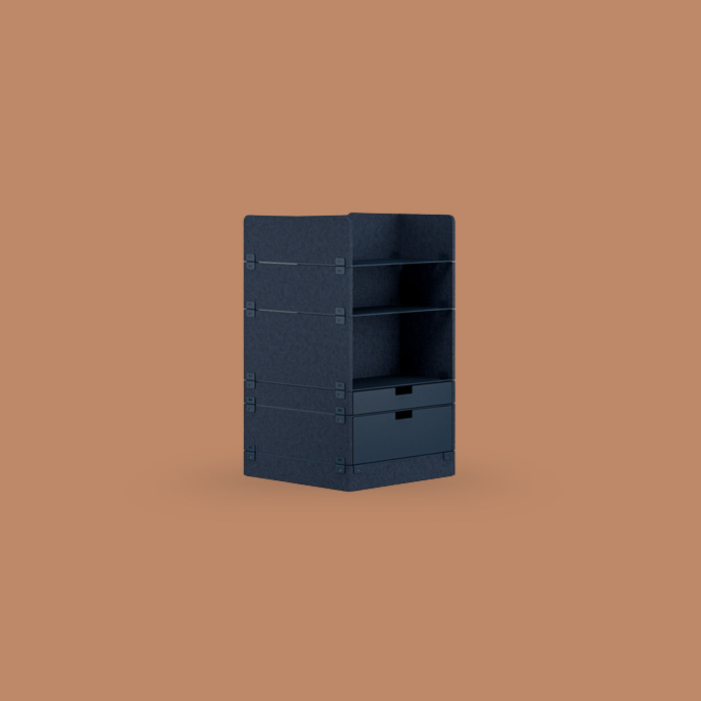 KUHN LAYERS Store – Modulares Stauraumelement mit akustischer Wirkung