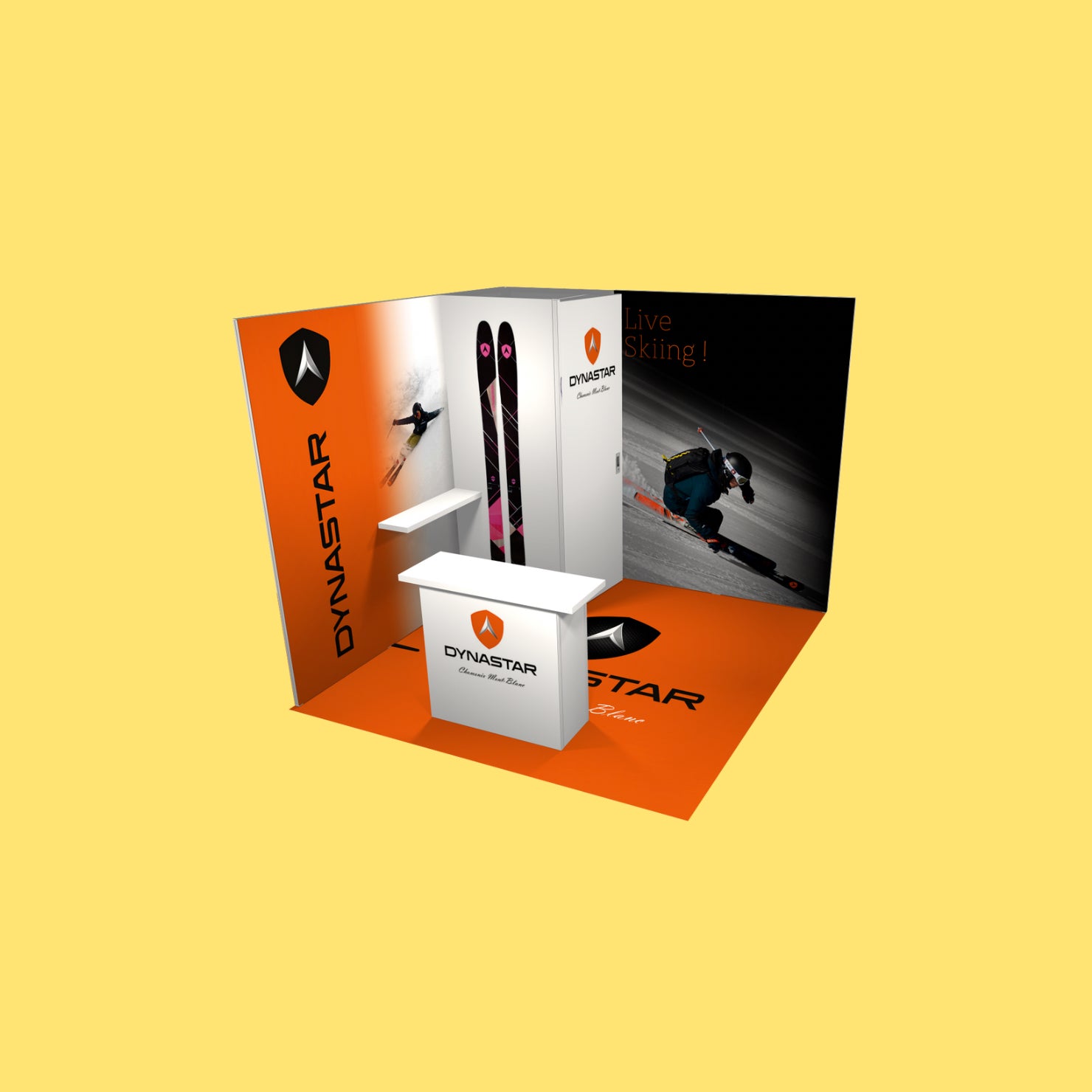 H-Line Panoramic Messestand – Multimedia-Komplettpaket (9 m², 12 m², 18 m²)