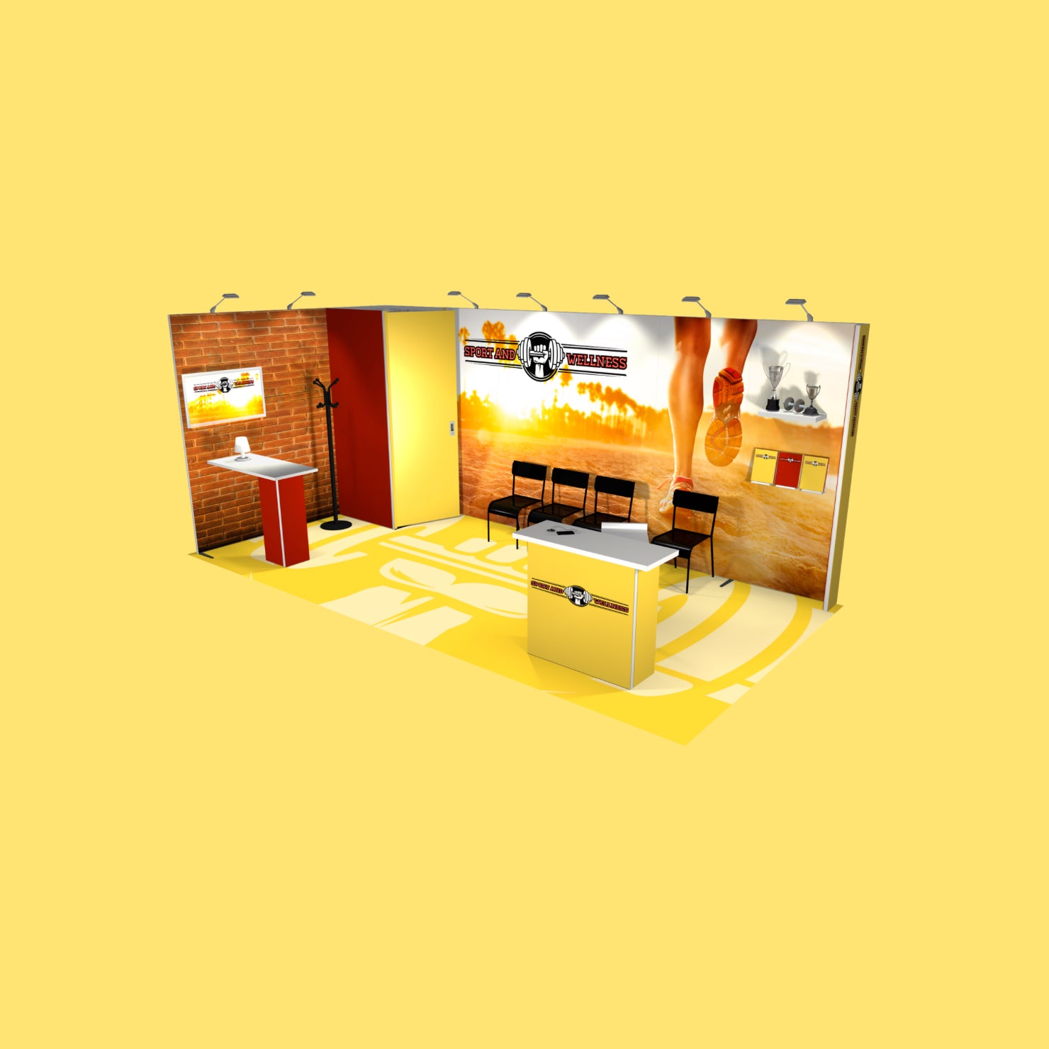 H-Line Panoramic Messestand – HM-Stand 34