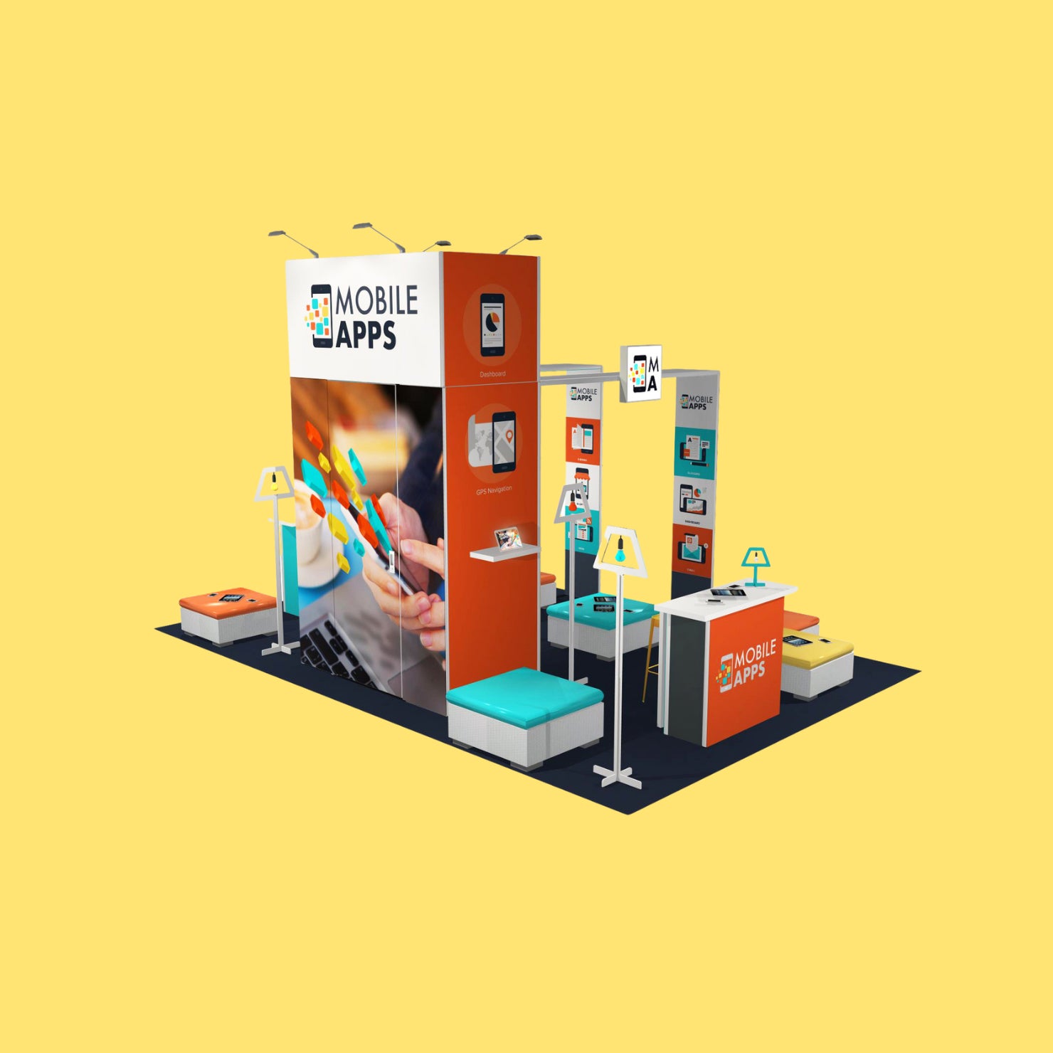 H-Line Panoramic Messestand – HM-Stand 37