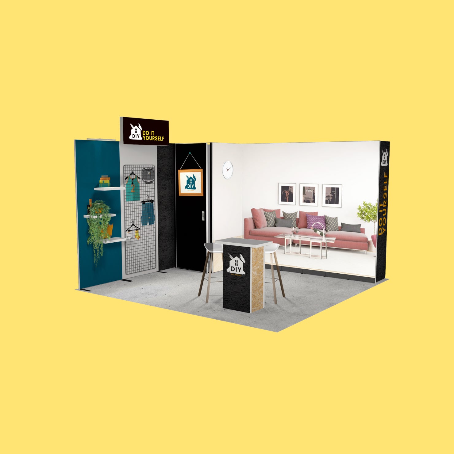 H-Line Panoramic Messestand– HM-Stand 42