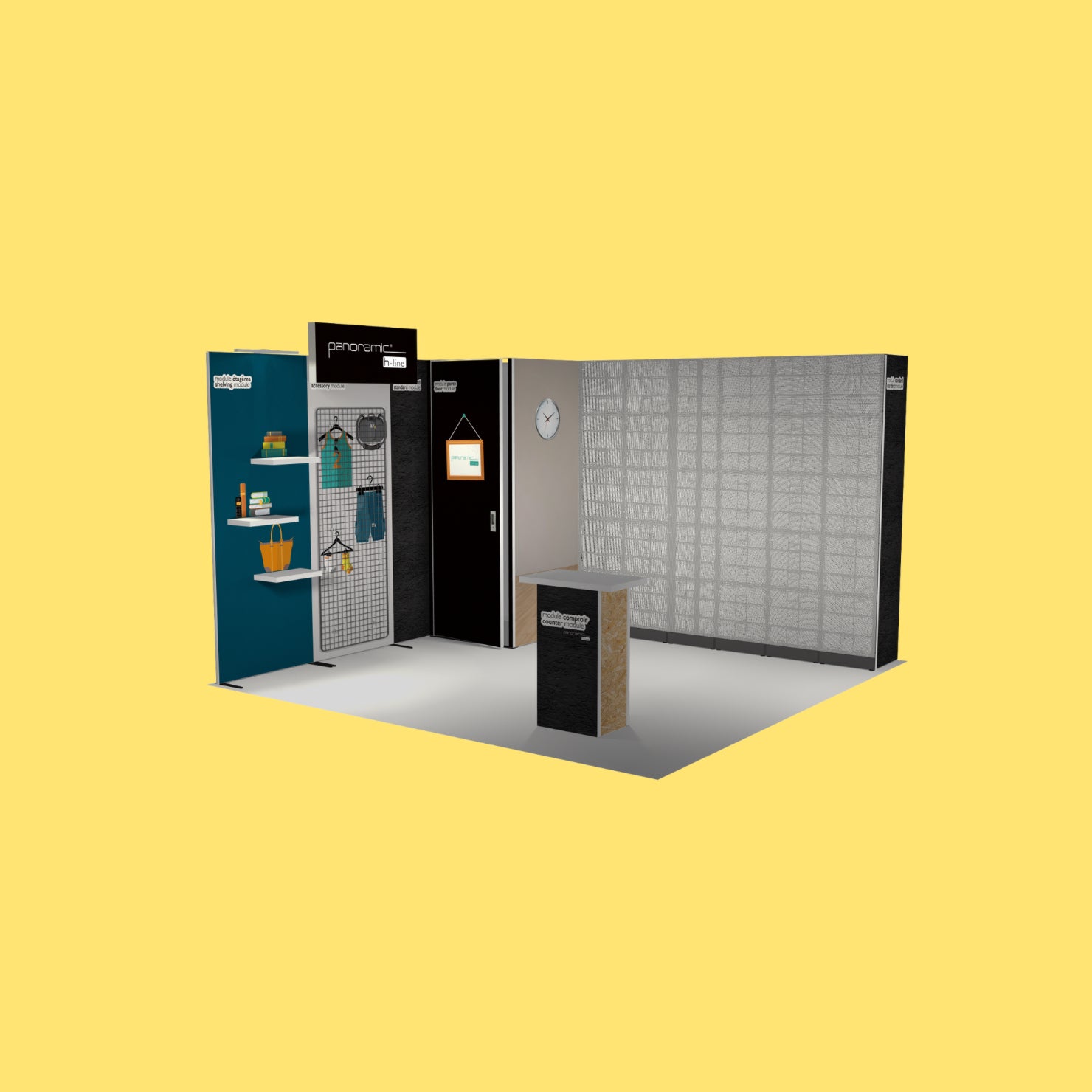 H-Line Panoramic Messestand– HM-Stand 42