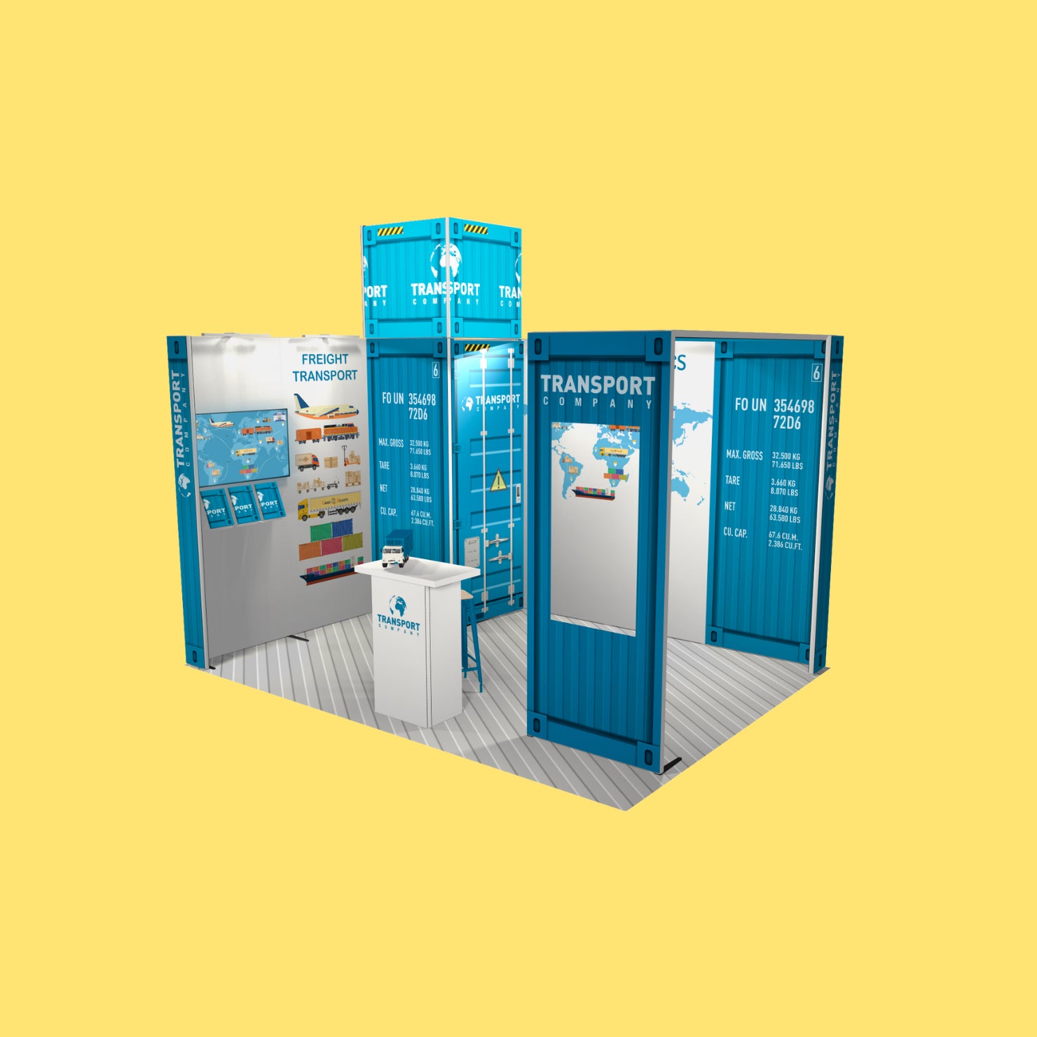 H-Line Panoramic Messestand – HM-Stand 43