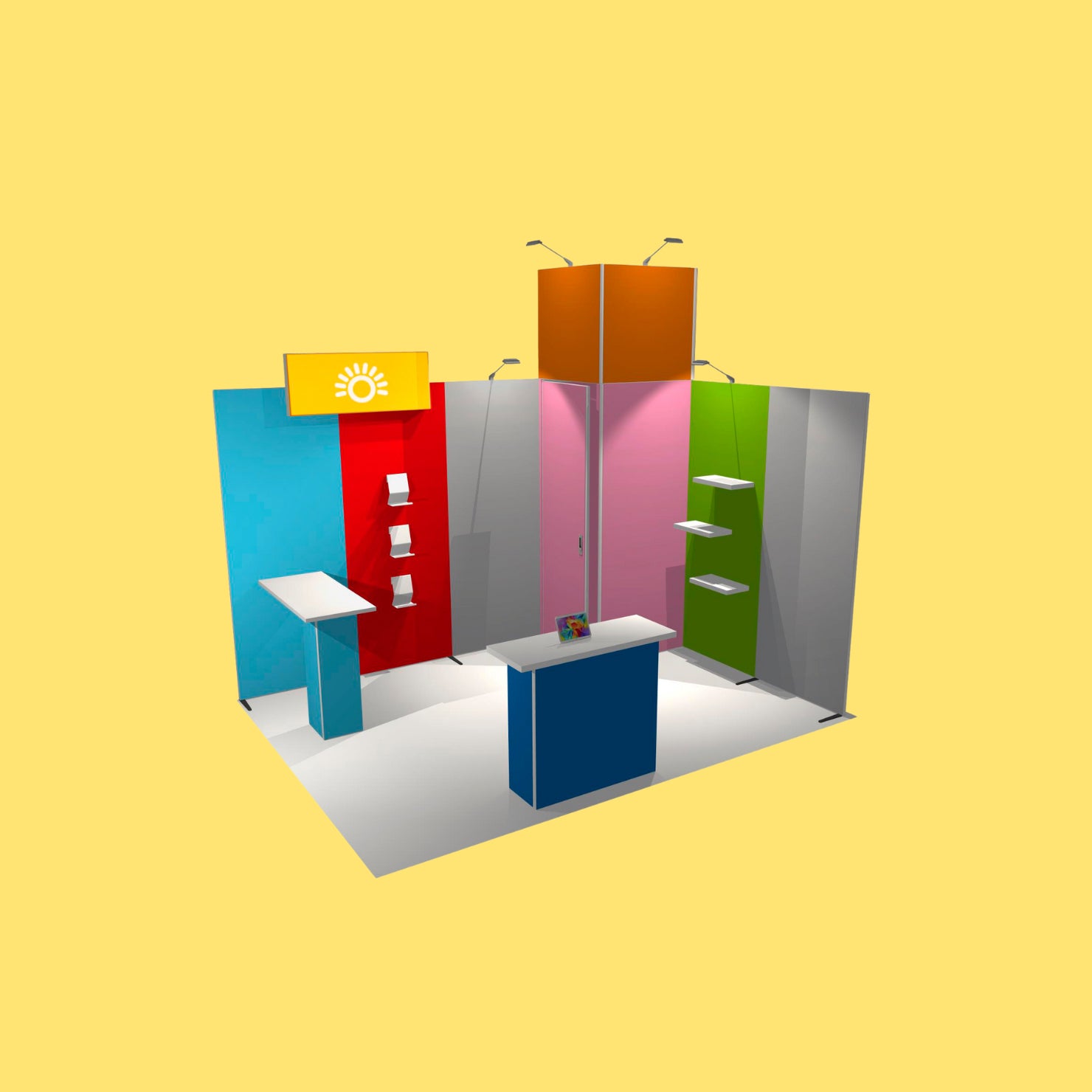 H-Line Panoramic Messestand – Komplettpaket (9 m², 12 m², 15 m², 18 m²)