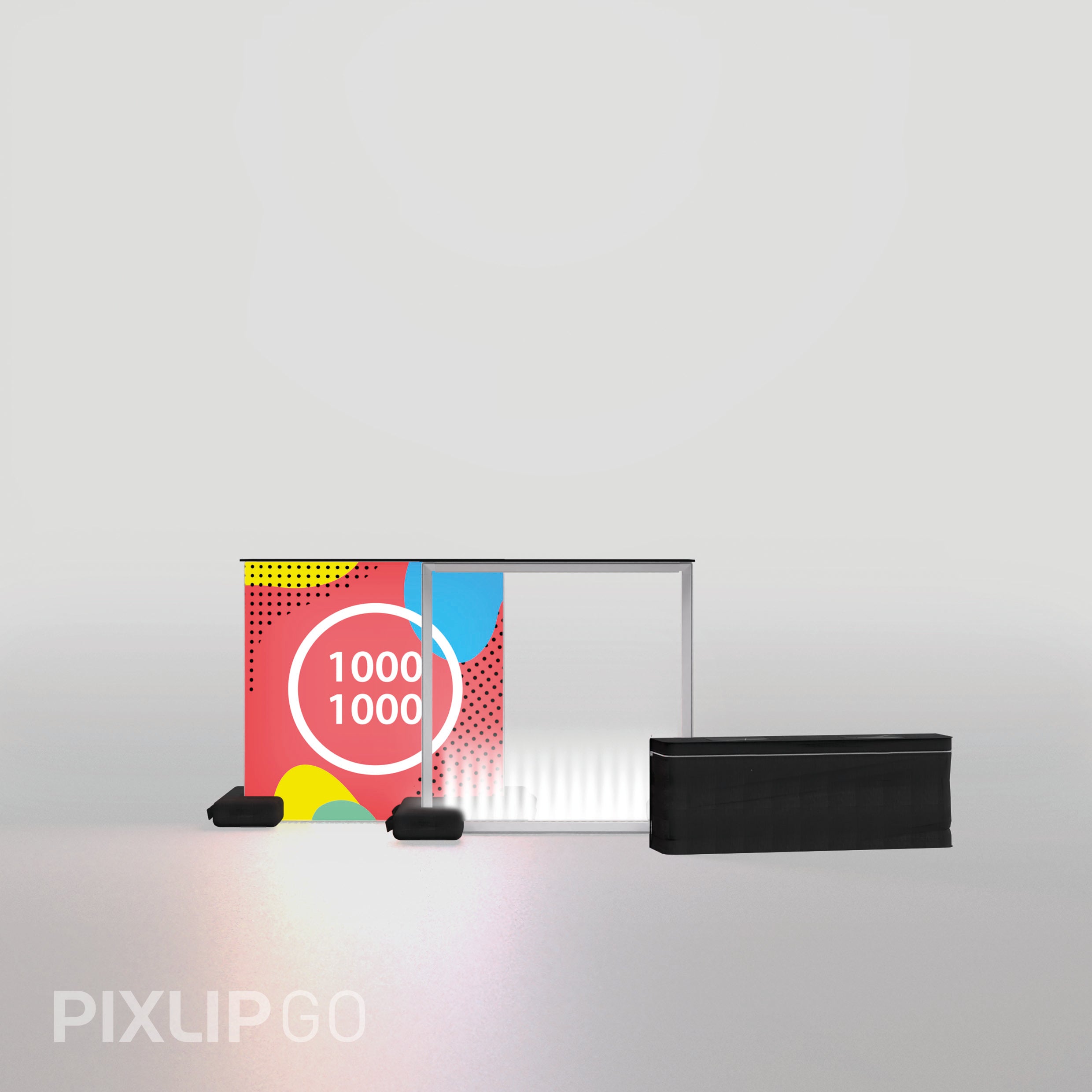 PIXLIP GO Lightbox inkl. Stoffdruck