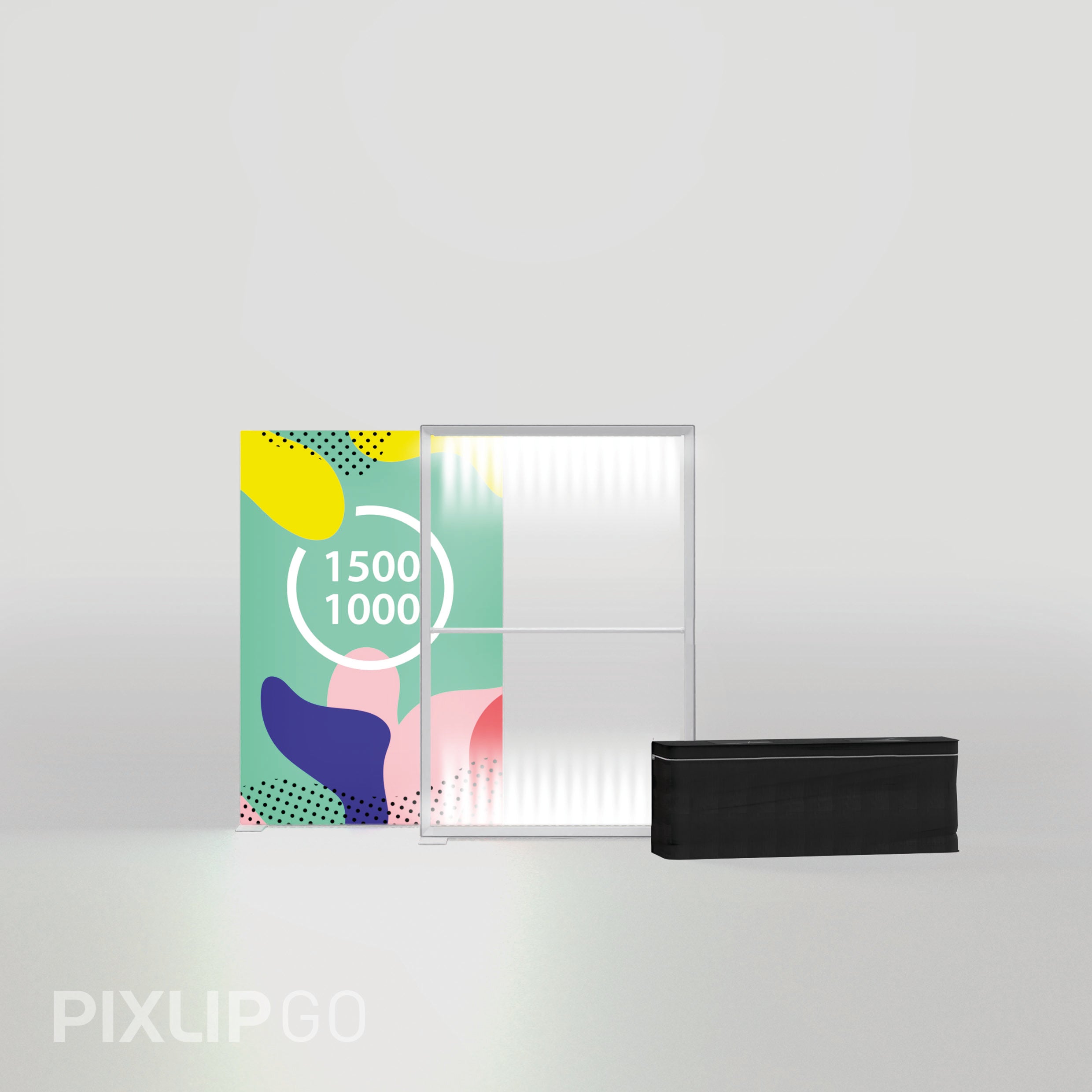 PIXLIP GO Lightbox inkl. Stoffdruck