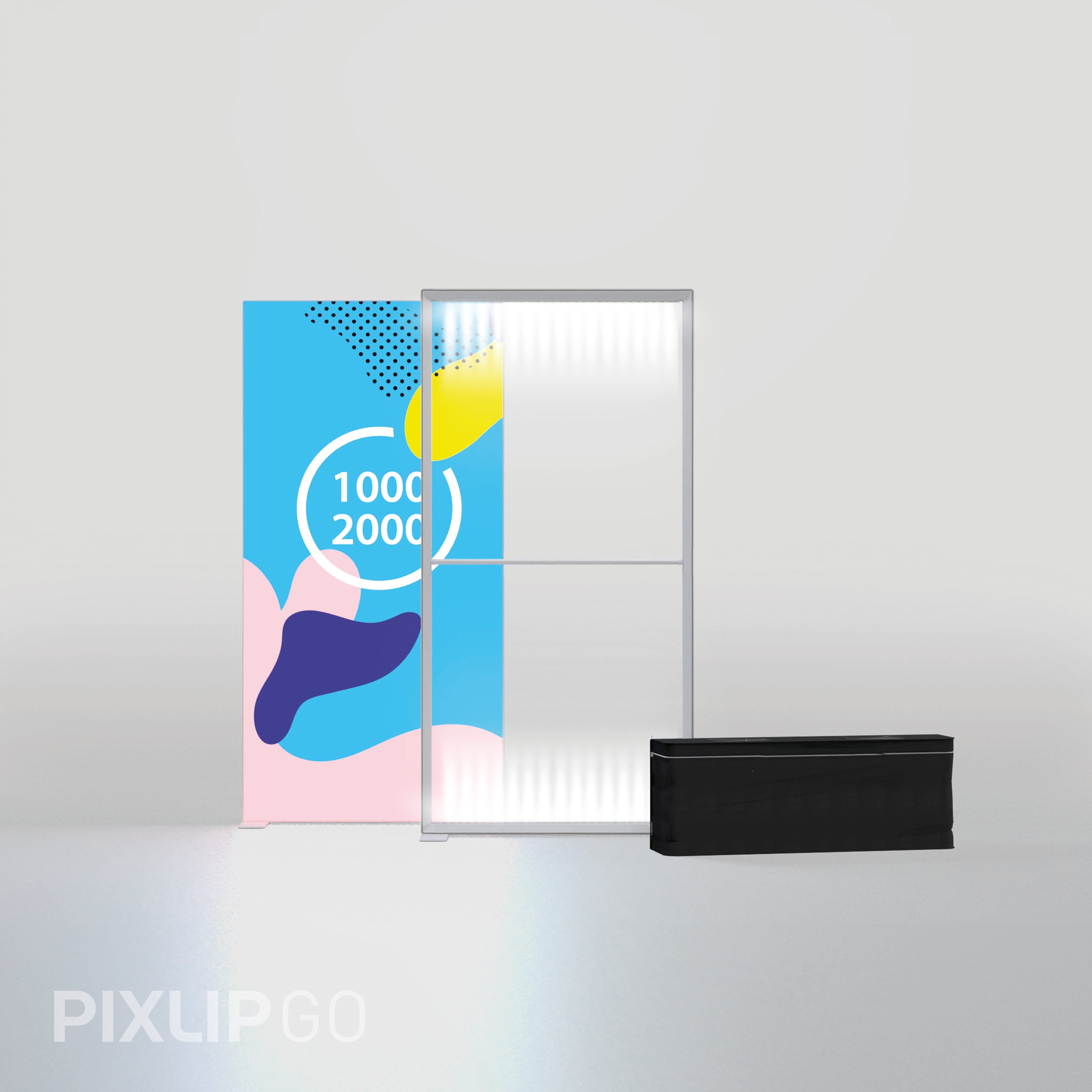 PIXLIP GO Lightbox inkl. Stoffdruck