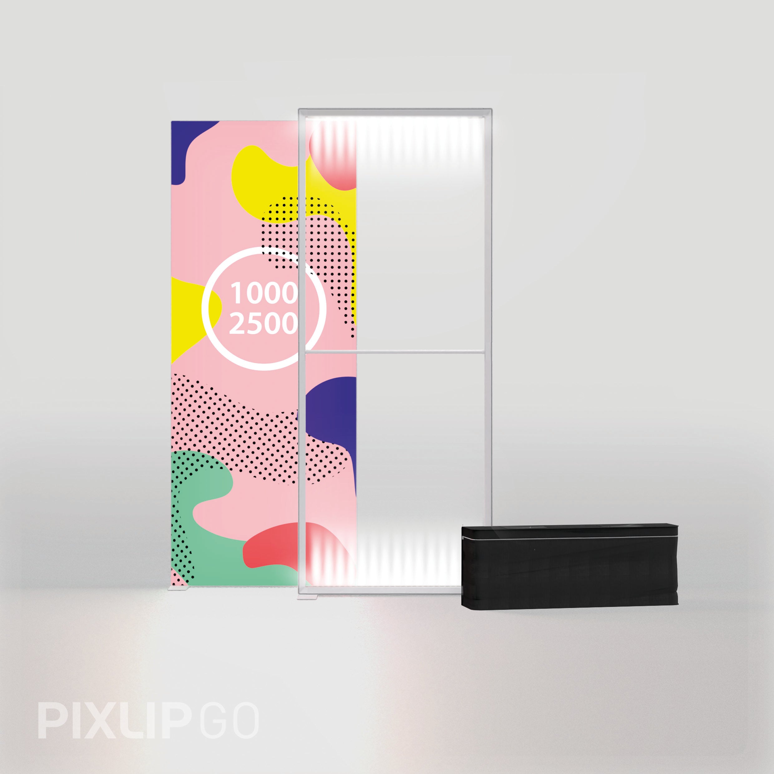 PIXLIP GO Lightbox inkl. Stoffdruck