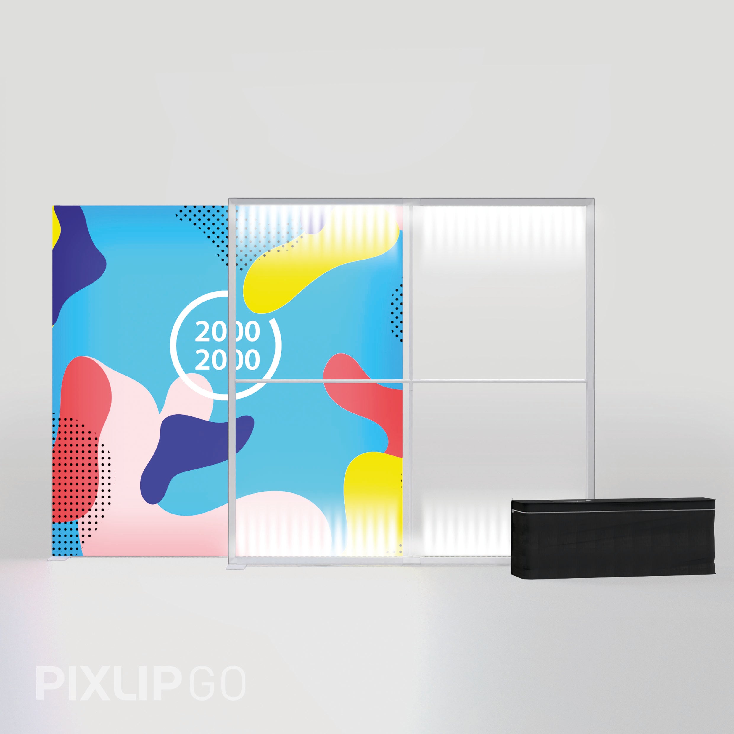 PIXLIP GO Lightbox inkl. Stoffdruck