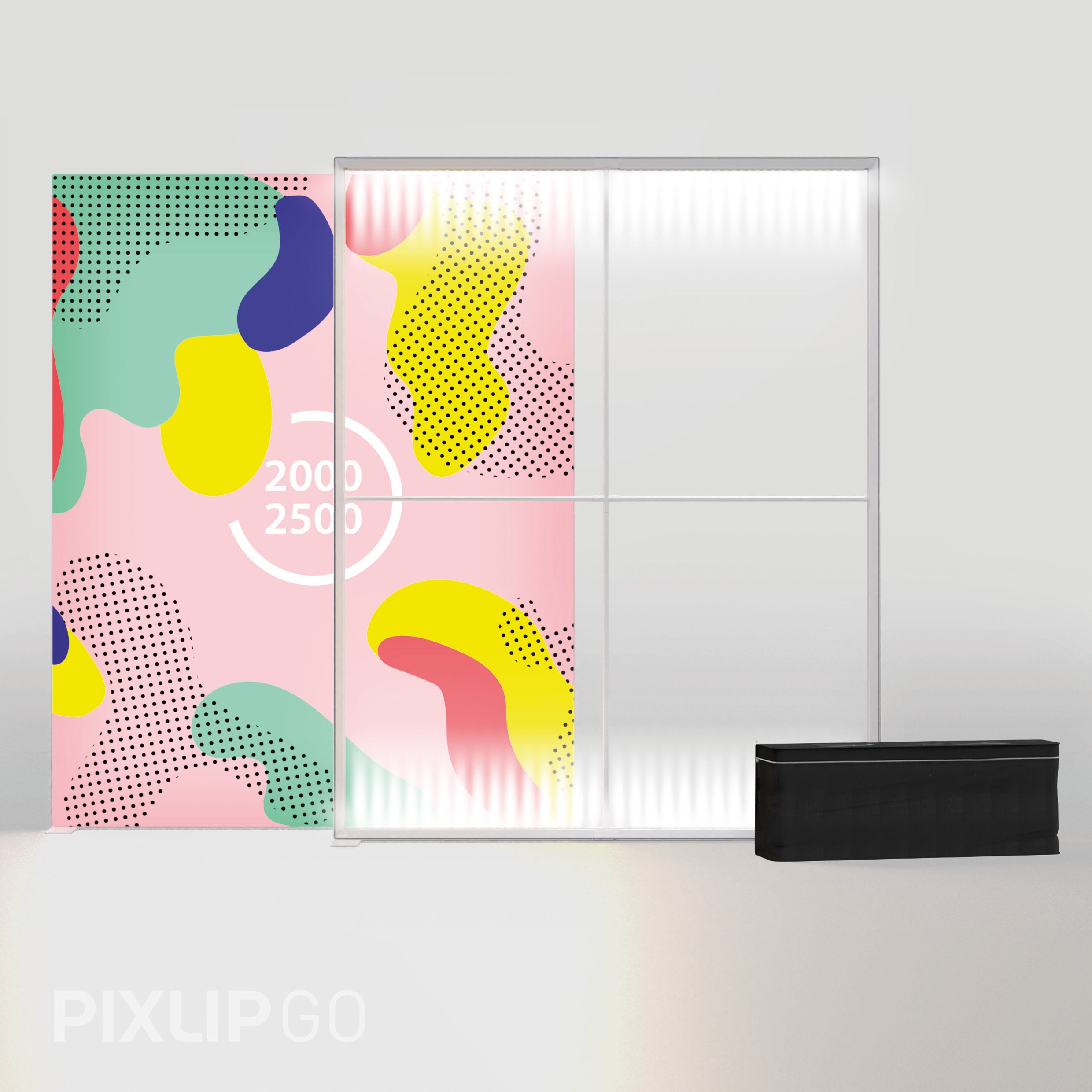 PIXLIP GO Lightbox inkl. Stoffdruck