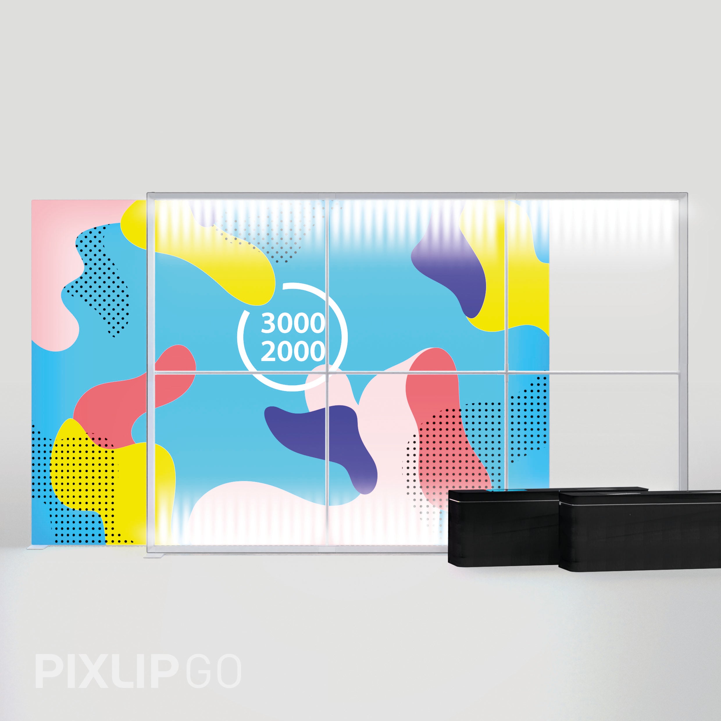 PIXLIP GO Lightbox inkl. Stoffdruck