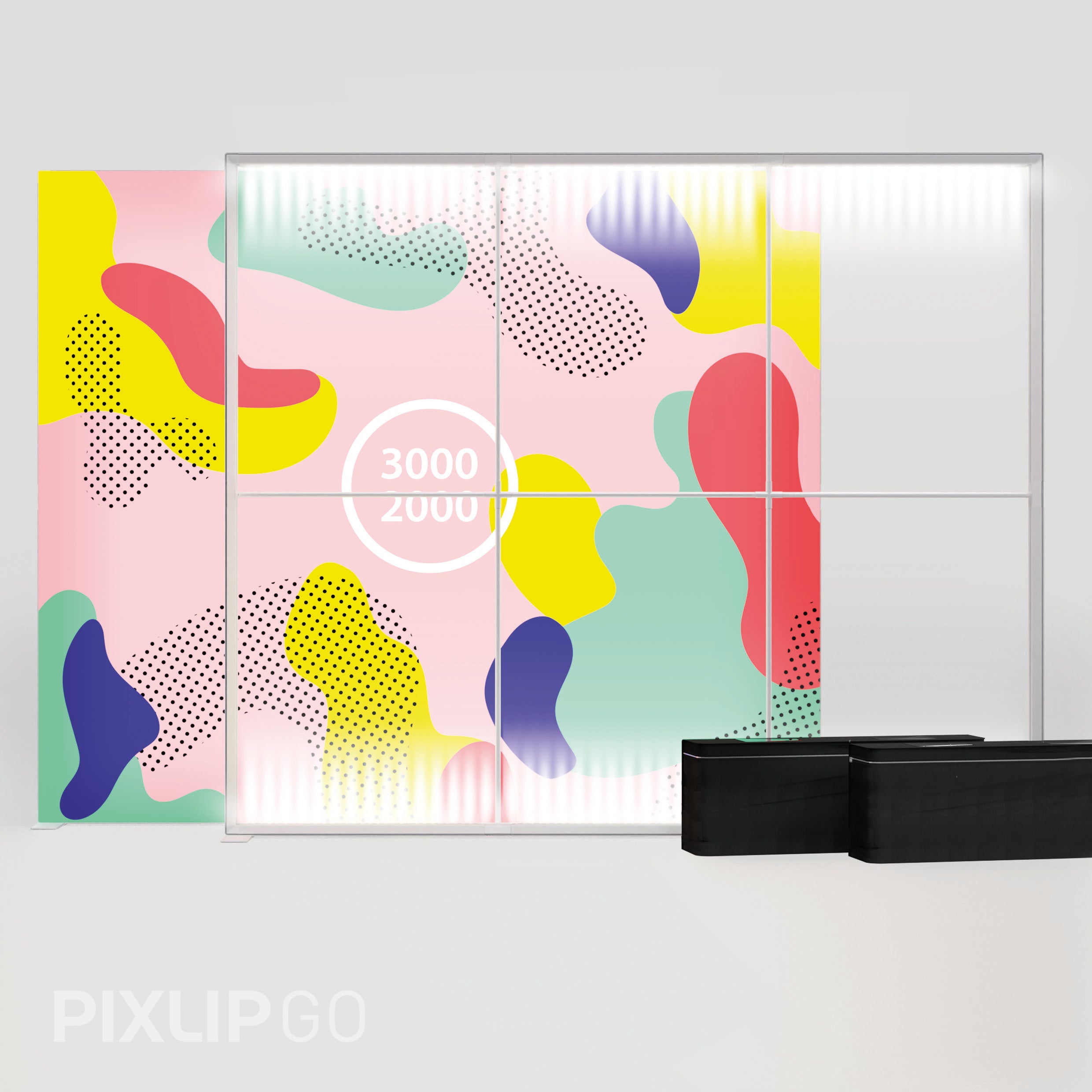 PIXLIP GO Lightbox inkl. Stoffdruck