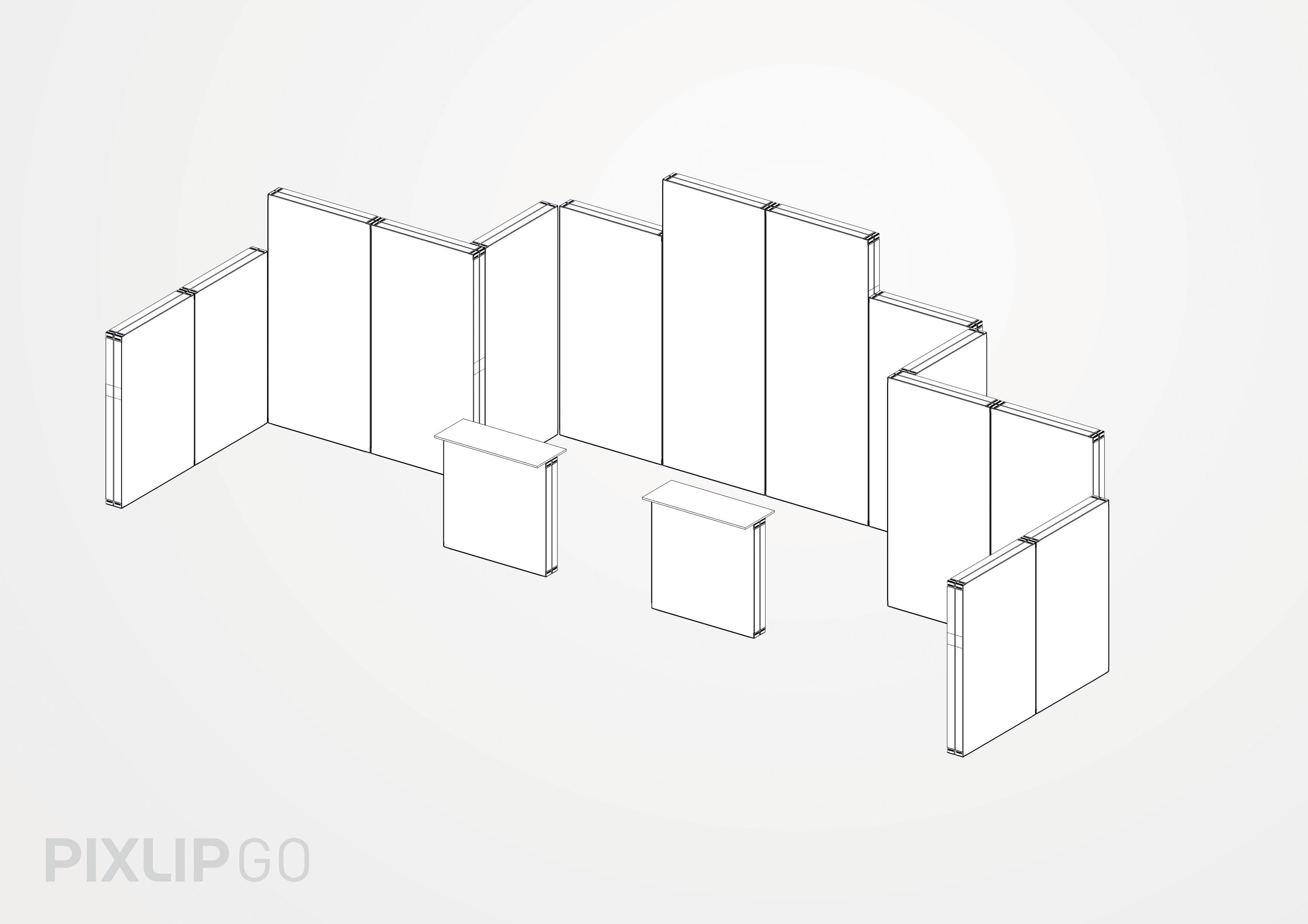 PIXLIP GO Stoffdruck ohne System