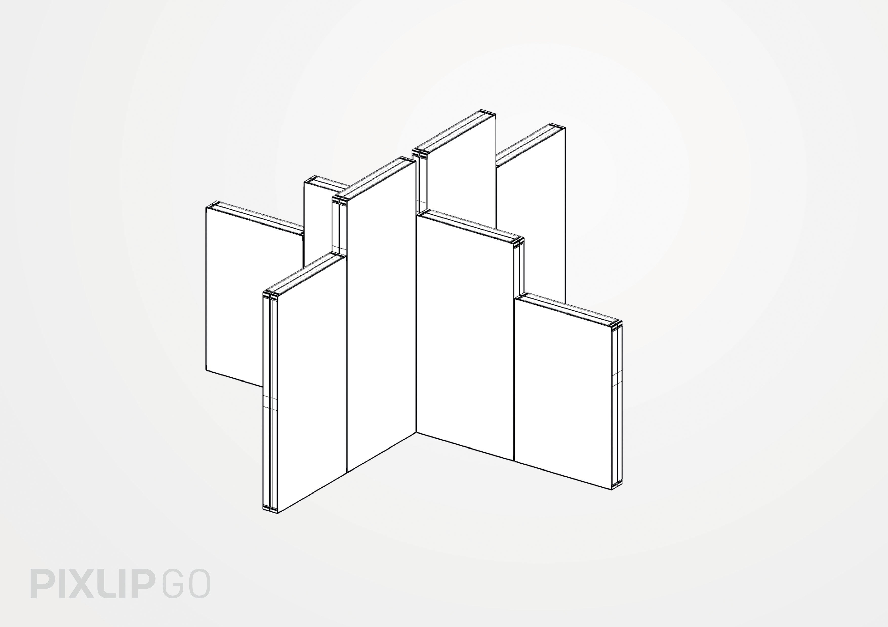 PIXLIP GO Stoffdruck ohne System