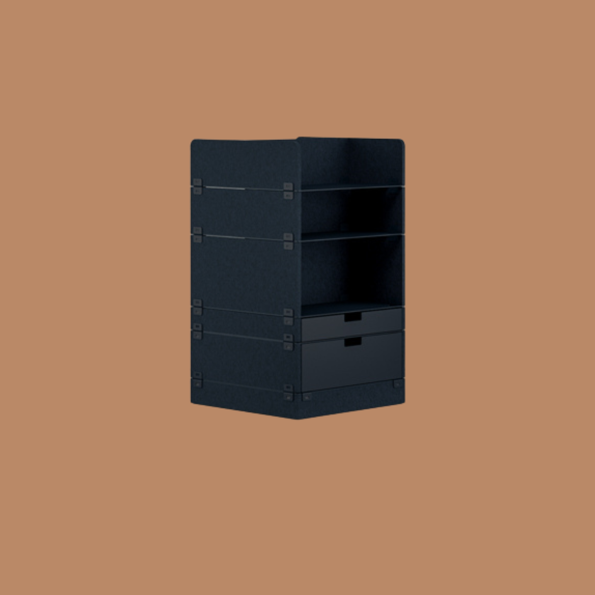 KUHN LAYERS Store – Modulares Stauraumelement mit akustischer Wirkung