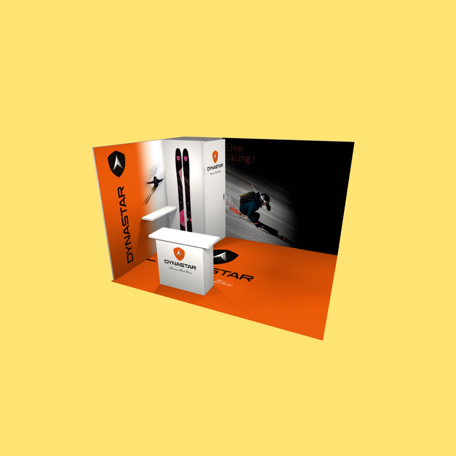 H-Line Panoramic Messestand – Multimedia-Komplettpaket (9 m², 12 m², 18 m²)
