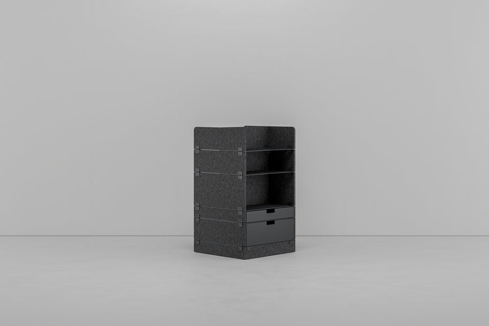 KUHN LAYERS Store – Modulares Stauraumelement mit akustischer Wirkung