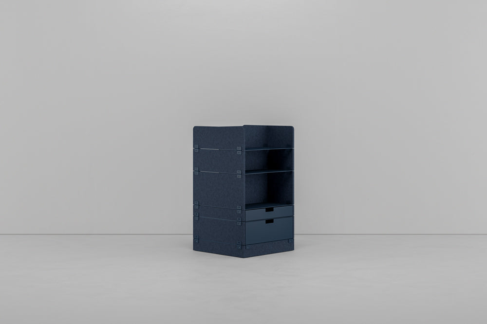 KUHN LAYERS Store – Modulares Stauraumelement mit akustischer Wirkung