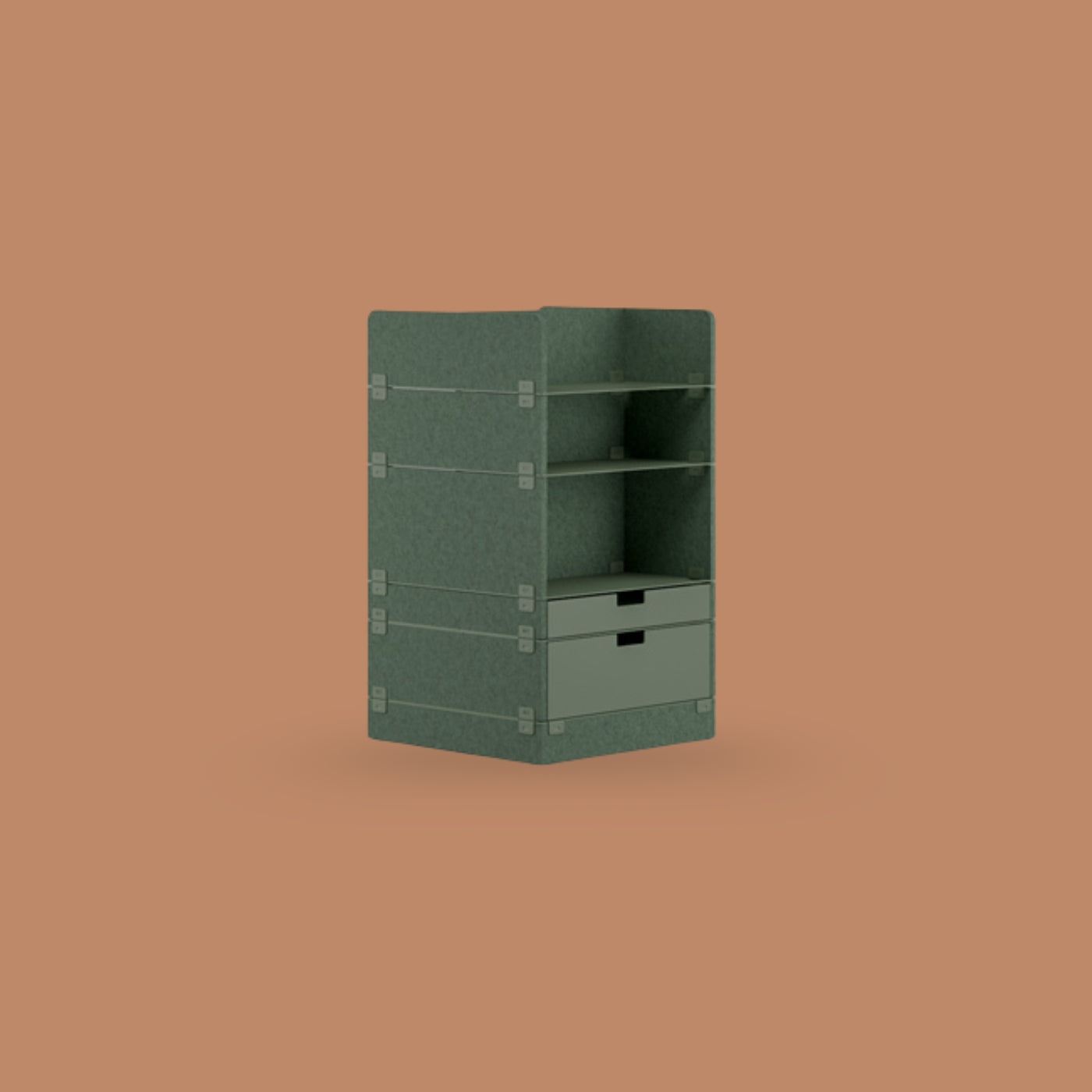 KUHN LAYERS Store – Modulares Stauraumelement mit akustischer Wirkung