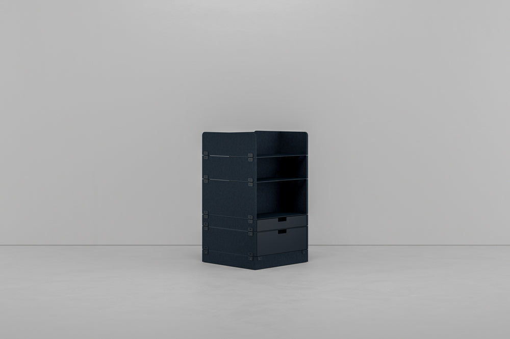 KUHN LAYERS Store – Modulares Stauraumelement mit akustischer Wirkung