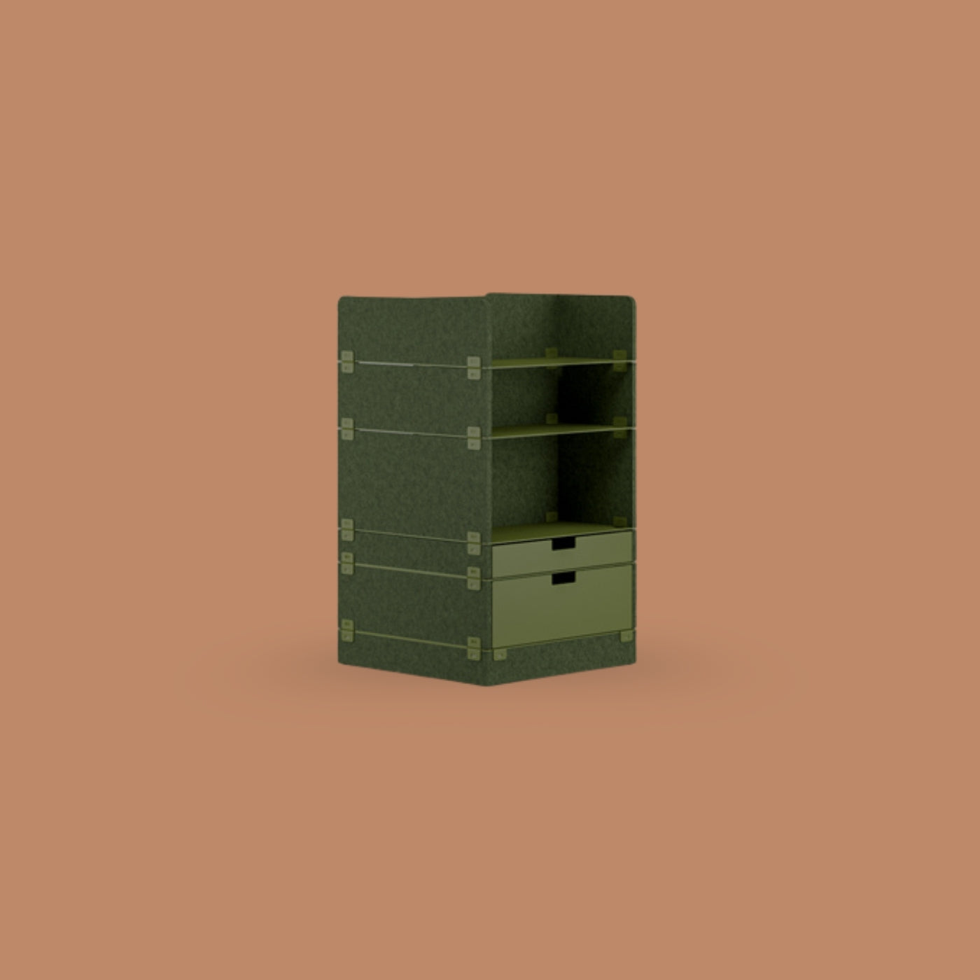 KUHN LAYERS Store – Modulares Stauraumelement mit akustischer Wirkung