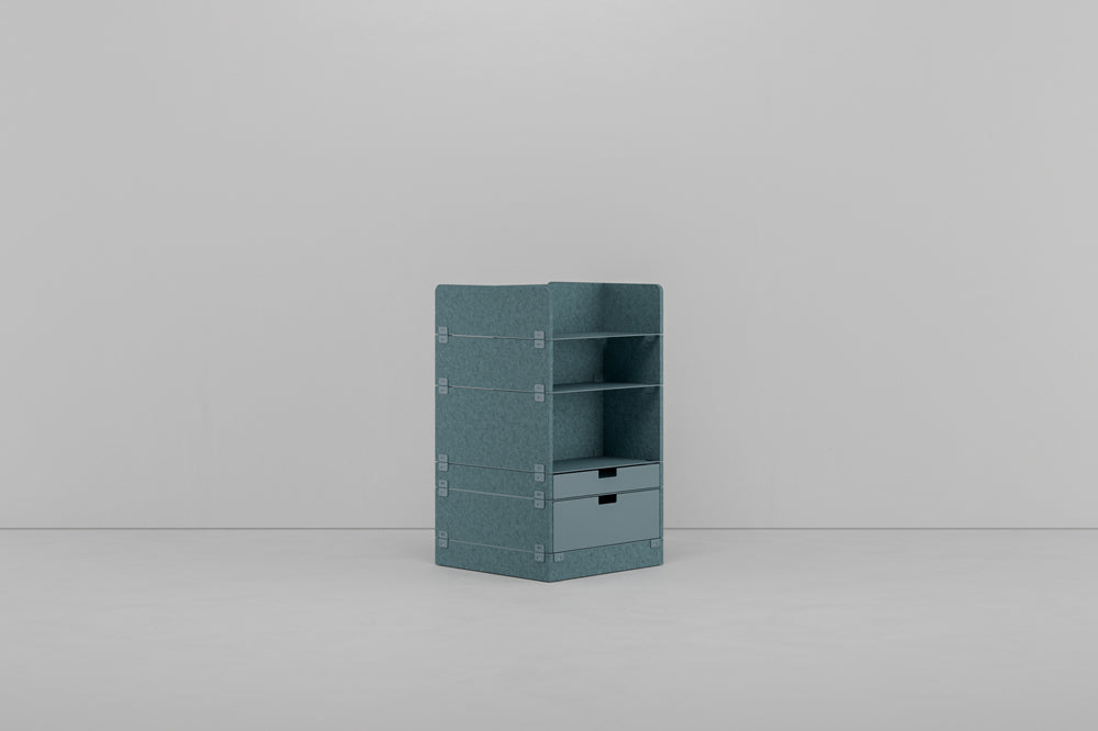 KUHN LAYERS Store – Modulares Stauraumelement mit akustischer Wirkung