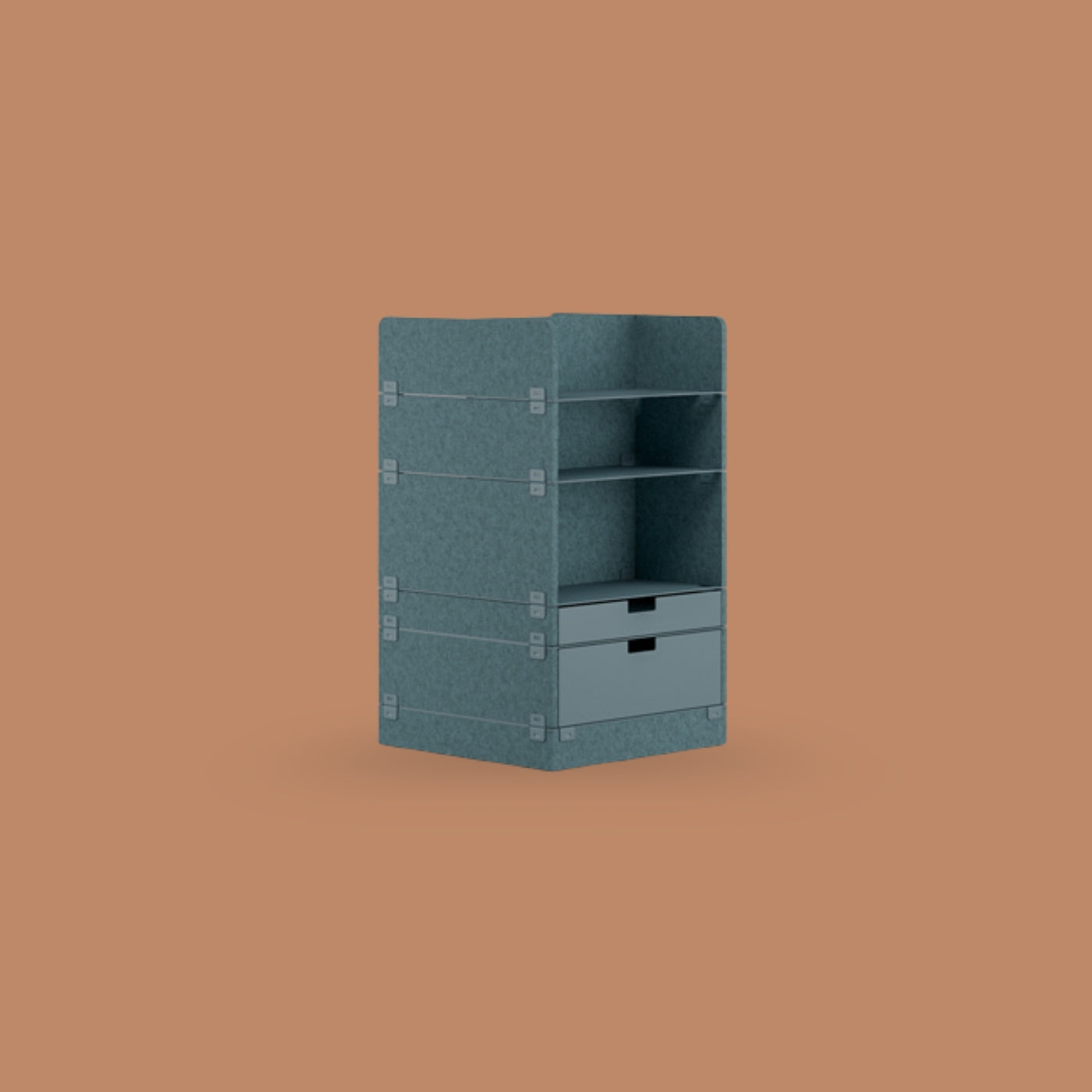 KUHN LAYERS Store – Modulares Stauraumelement mit akustischer Wirkung
