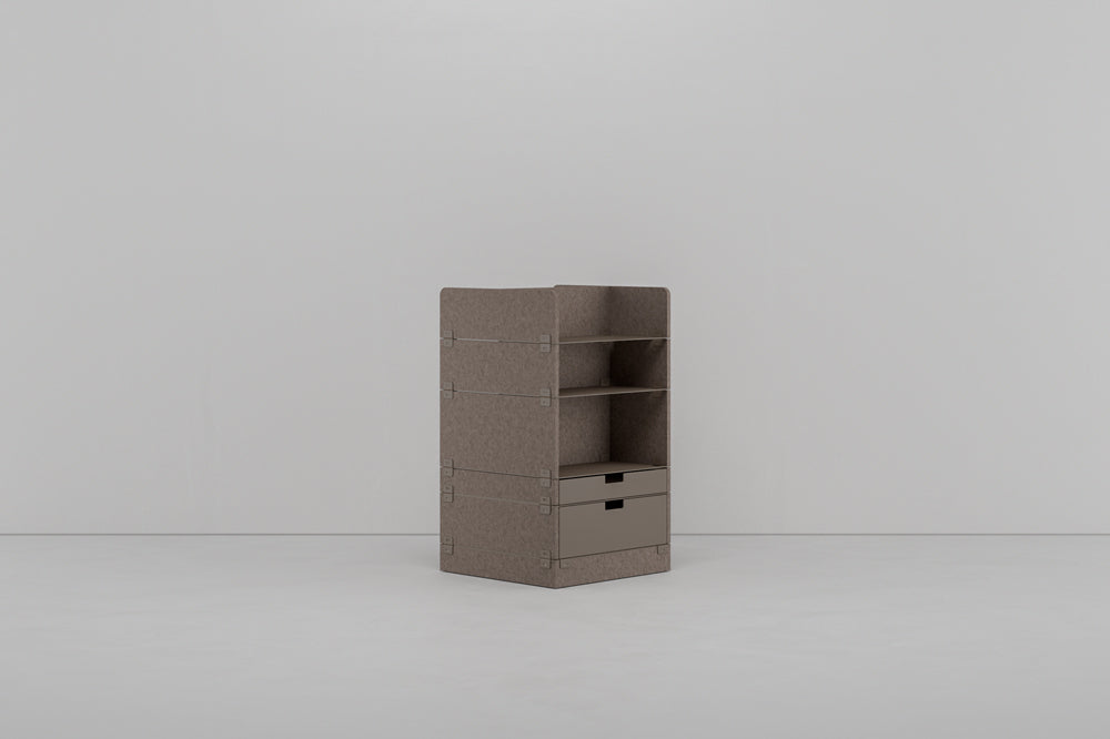 KUHN LAYERS Store – Modulares Stauraumelement mit akustischer Wirkung
