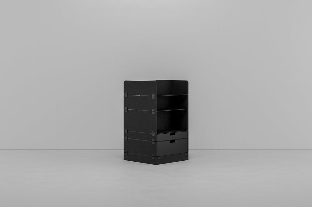 KUHN LAYERS Store – Modulares Stauraumelement mit akustischer Wirkung
