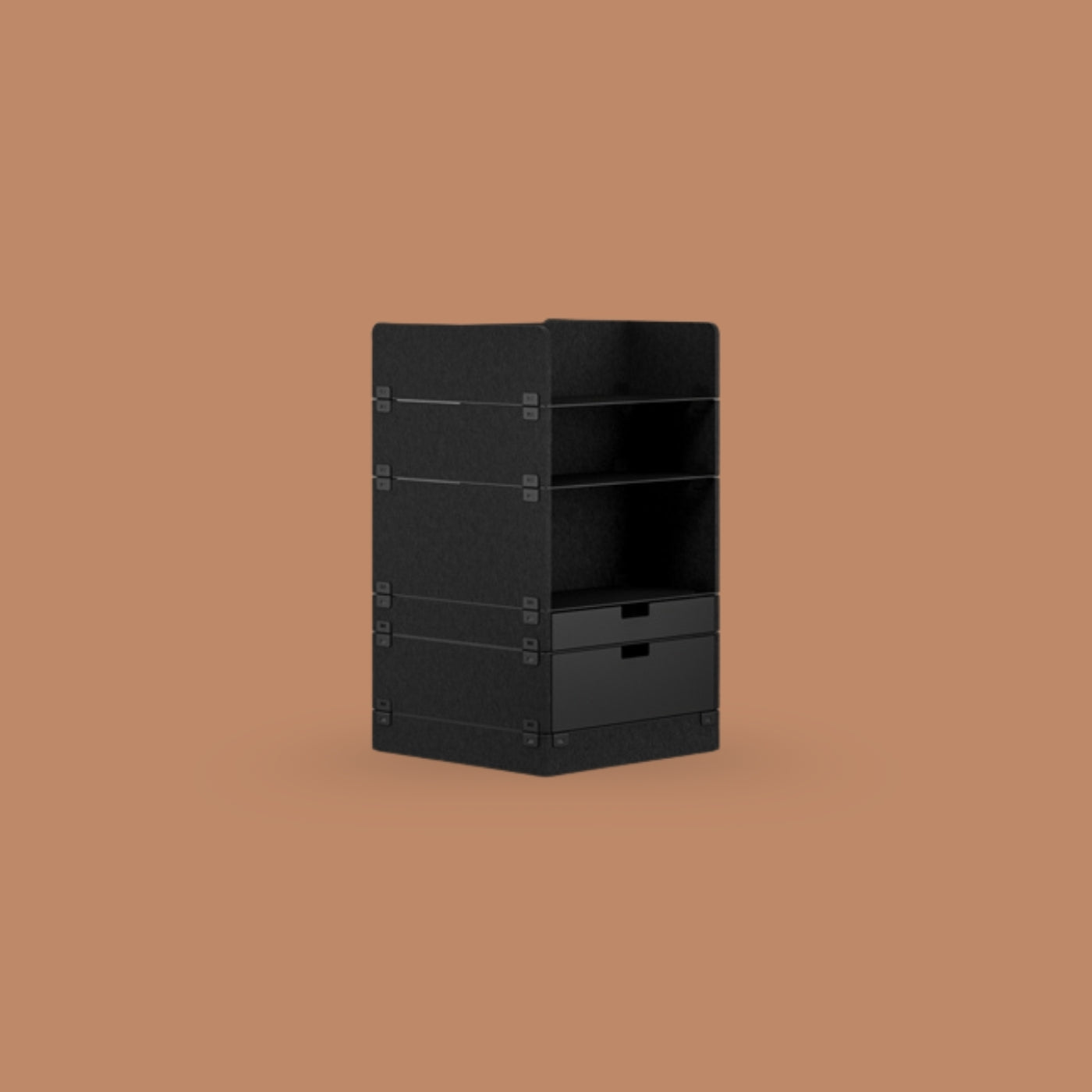 KUHN LAYERS Store – Modulares Stauraumelement mit akustischer Wirkung
