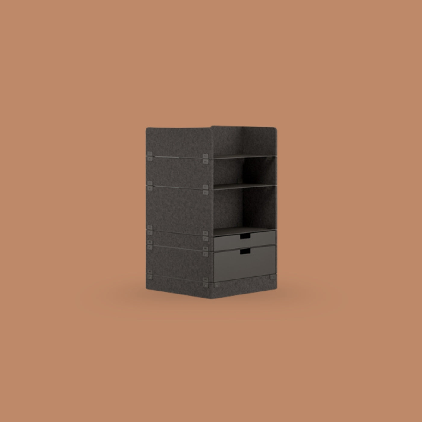KUHN LAYERS Store – Modulares Stauraumelement mit akustischer Wirkung