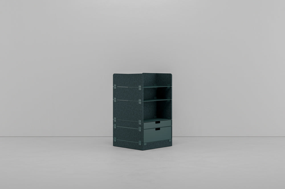 KUHN LAYERS Store – Modulares Stauraumelement mit akustischer Wirkung