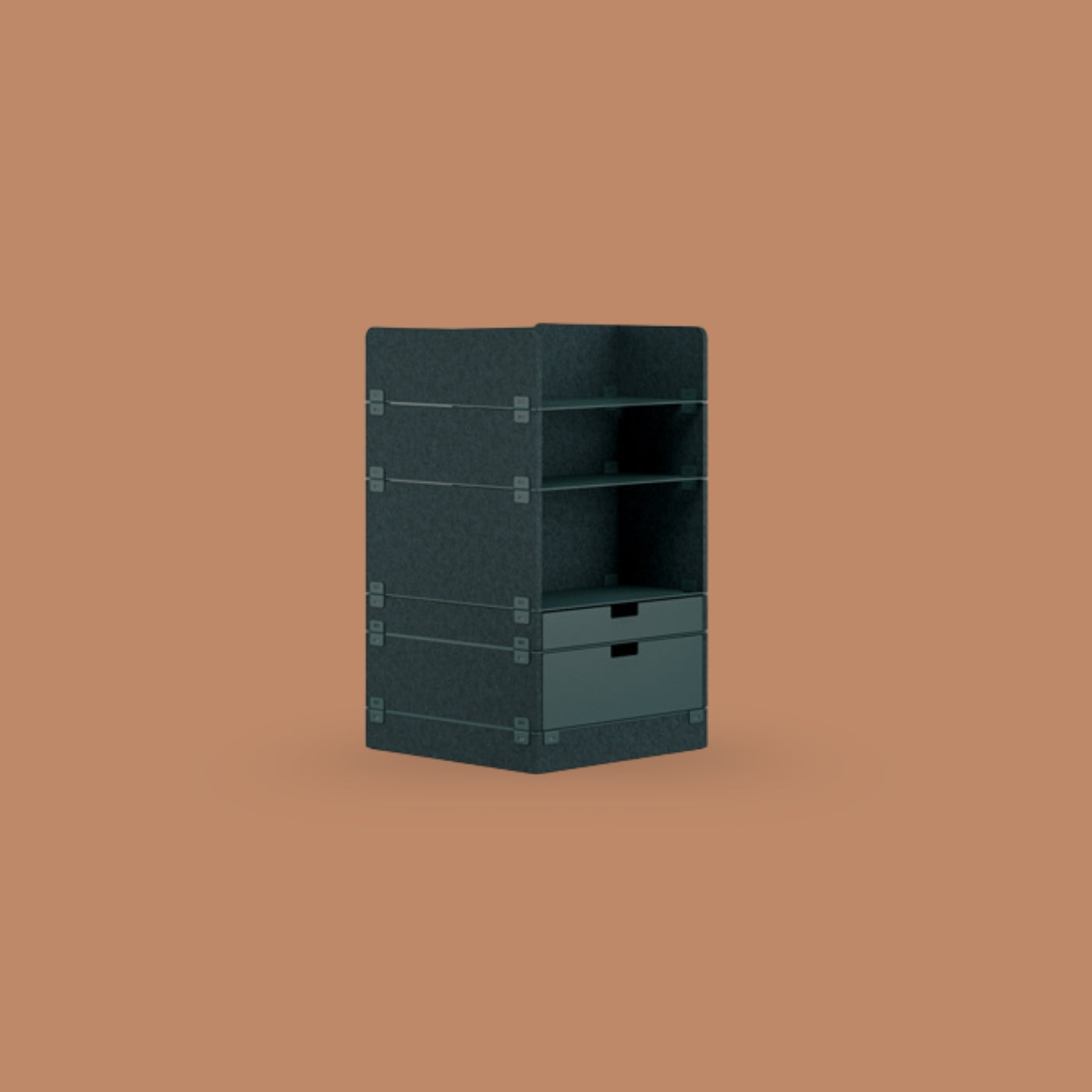 KUHN LAYERS Store – Modulares Stauraumelement mit akustischer Wirkung