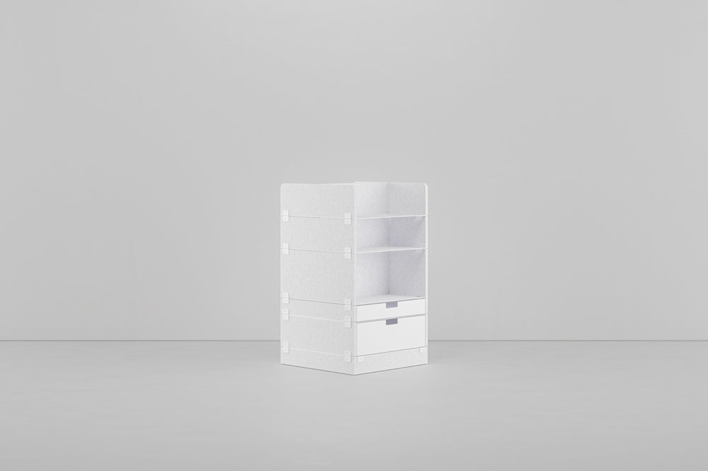 KUHN LAYERS Store – Modulares Stauraumelement mit akustischer Wirkung